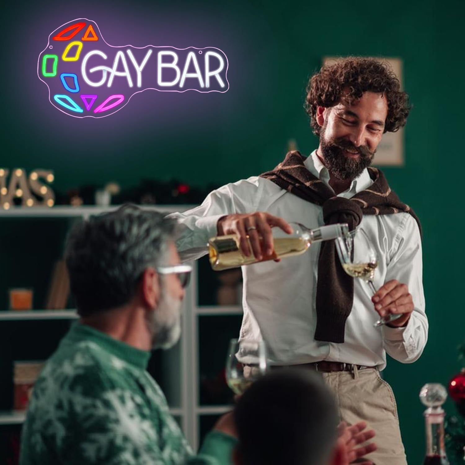 Bar Open Neon - Insegna LED Arcobaleno - immagine 6