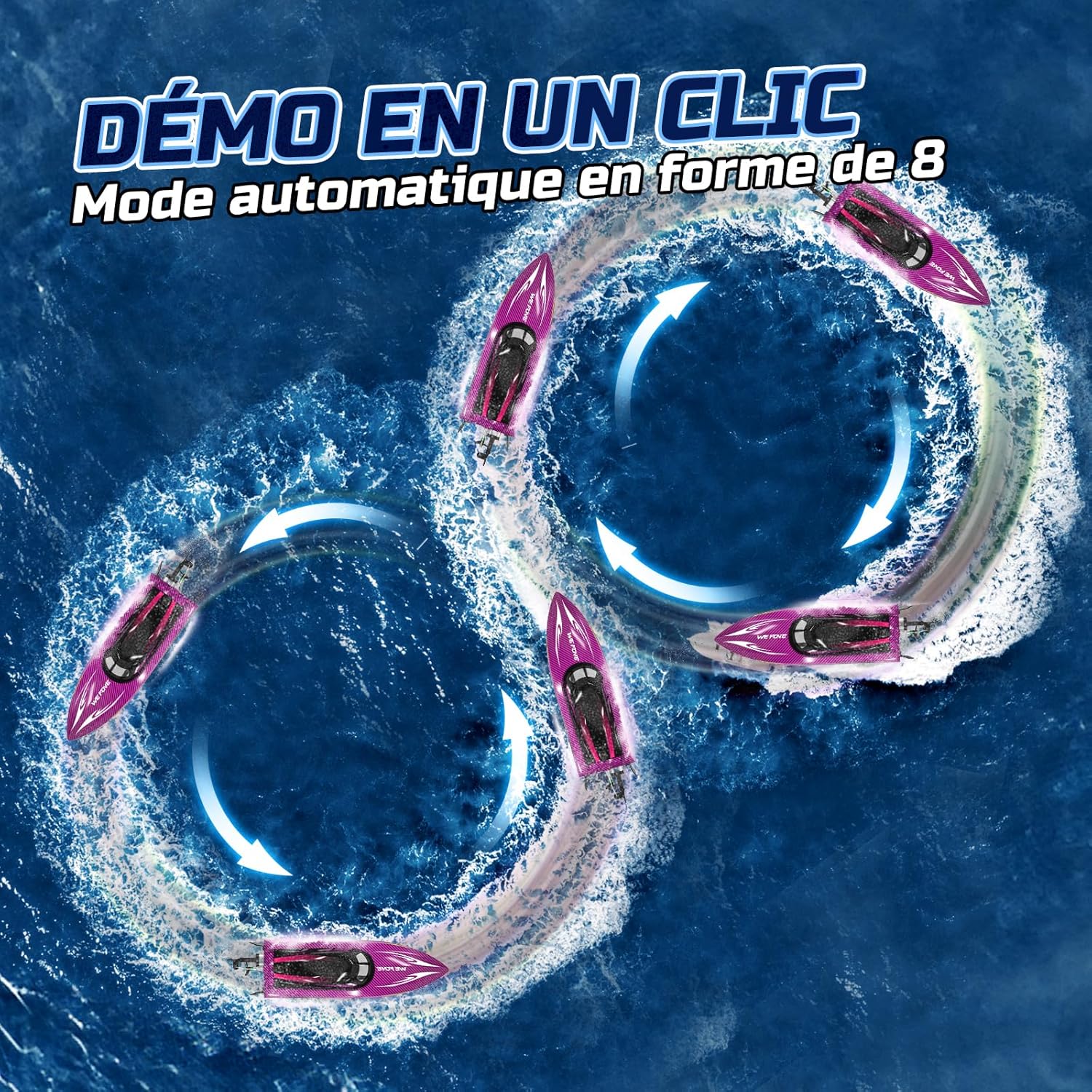 WeFone Barca Telecomandata RC per Piscine e Laghi - immagine 4