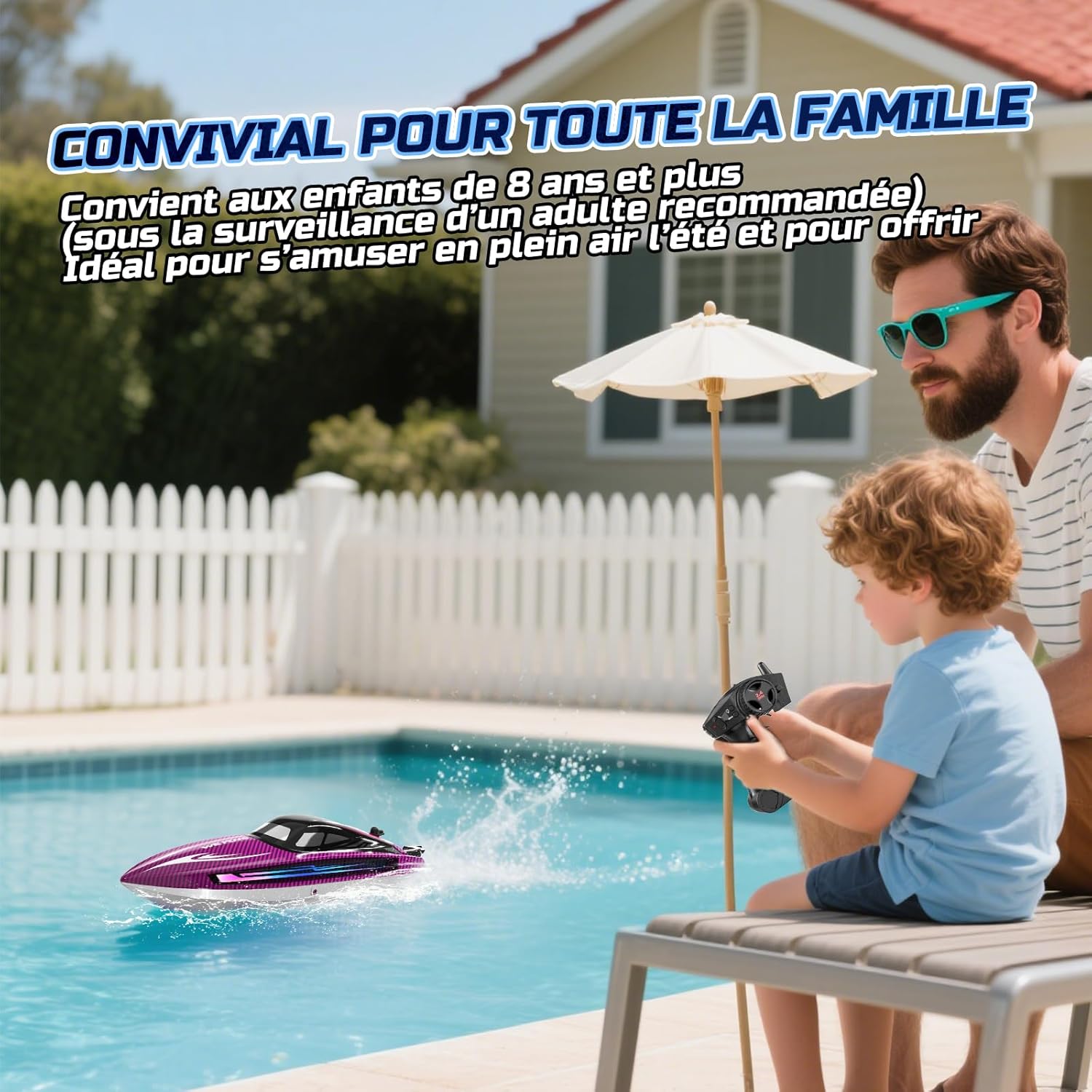 WeFone Barca Telecomandata RC per Piscine e Laghi - immagine 7