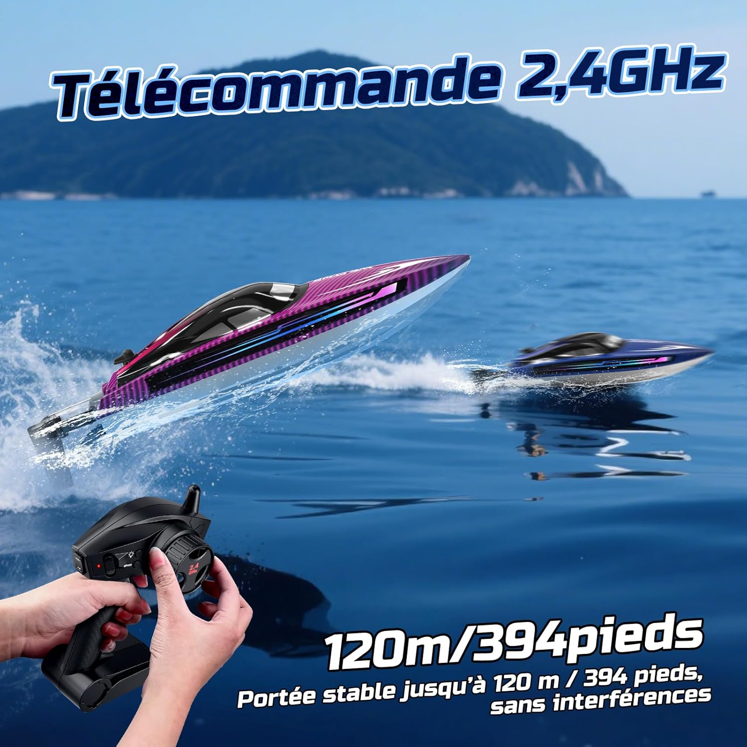 WeFone Barca Telecomandata RC per Piscine e Laghi - immagine 8