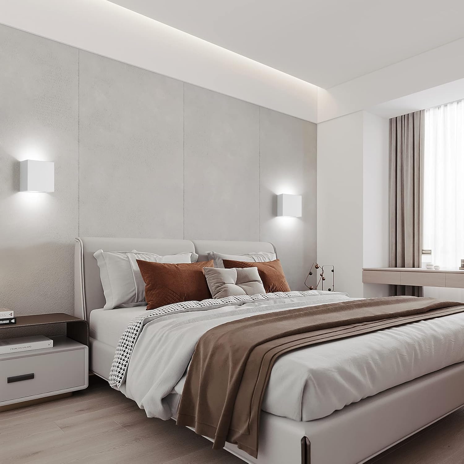 Fupe 4 Applique da Parete Interno LED 12W, Luce Calda - immagine 8