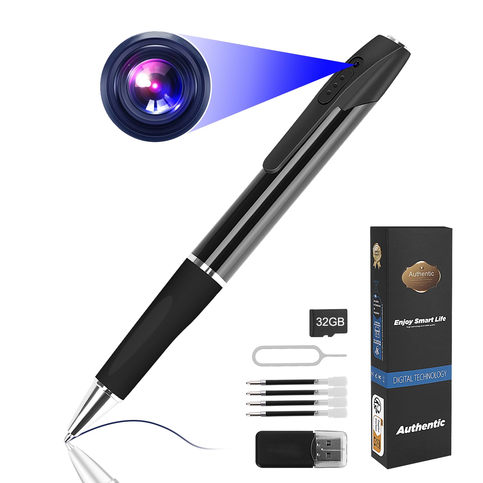 Finsui Mini Fotocamera 1080P 32GB con 5 Cartucce