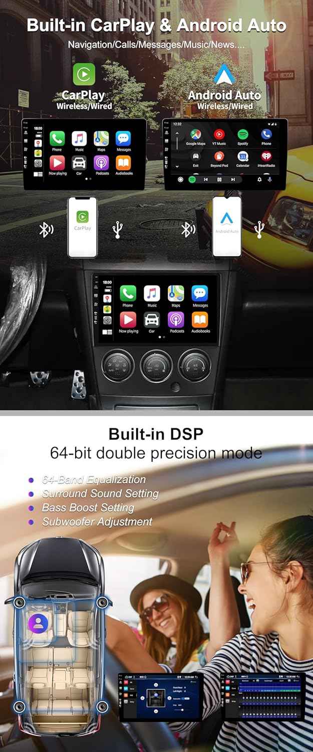 SXAUTO Android 14 Autoradio 9" per Subaru Impreza (2002-2007) - immagine 4