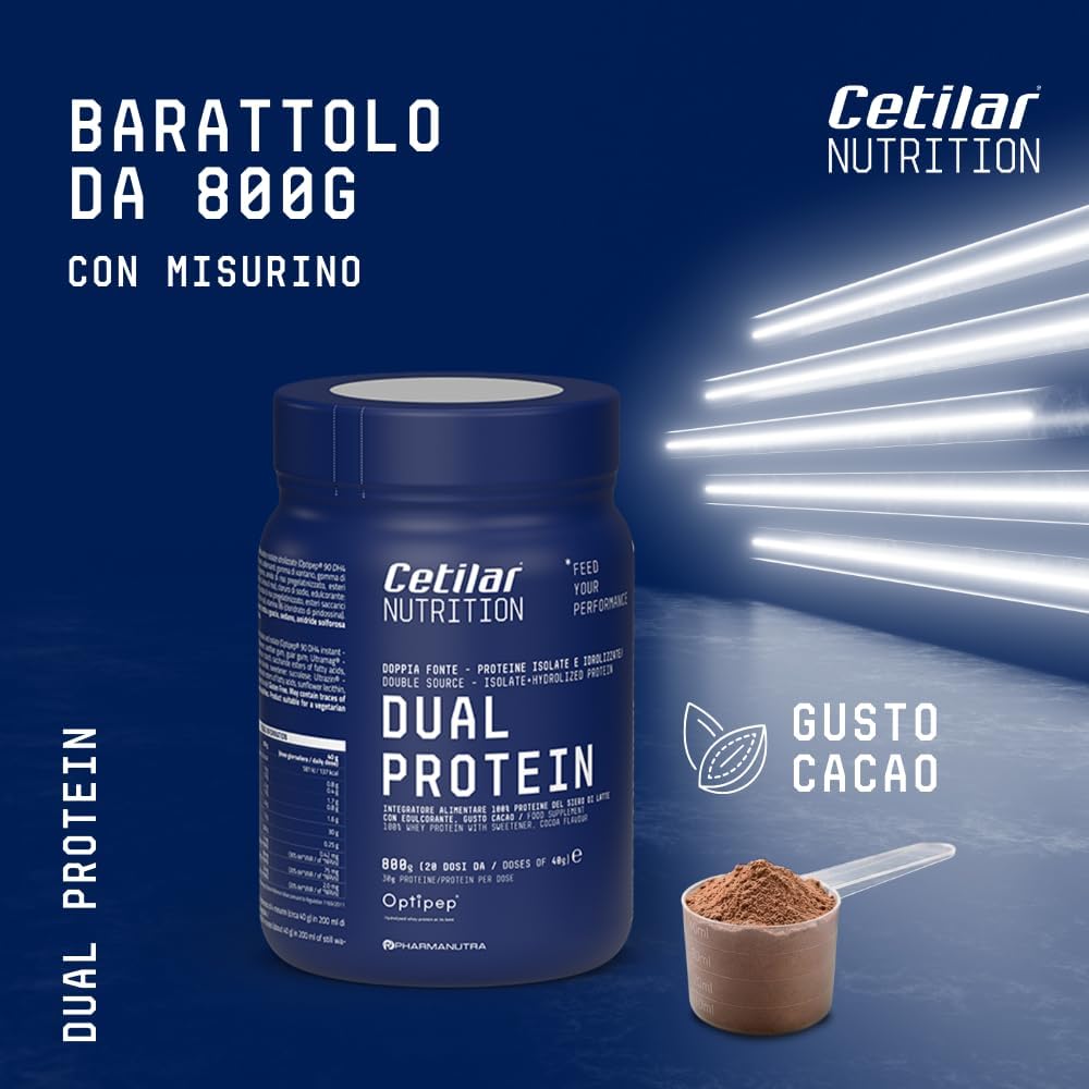 Cetilar Nutrition Dual Protein - Integratore 800gr Cacao - immagine 5
