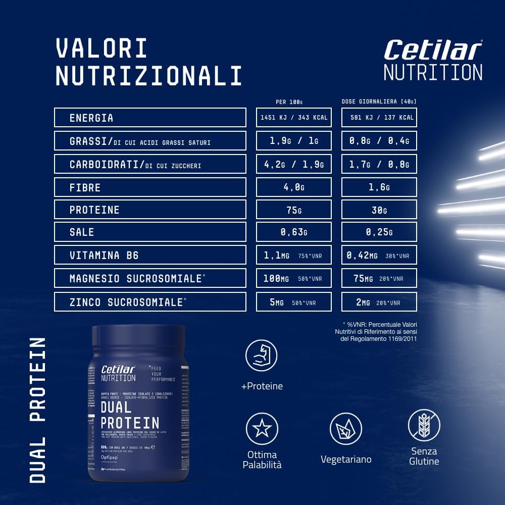 Cetilar Nutrition Dual Protein - Integratore 800gr Cacao - immagine 6