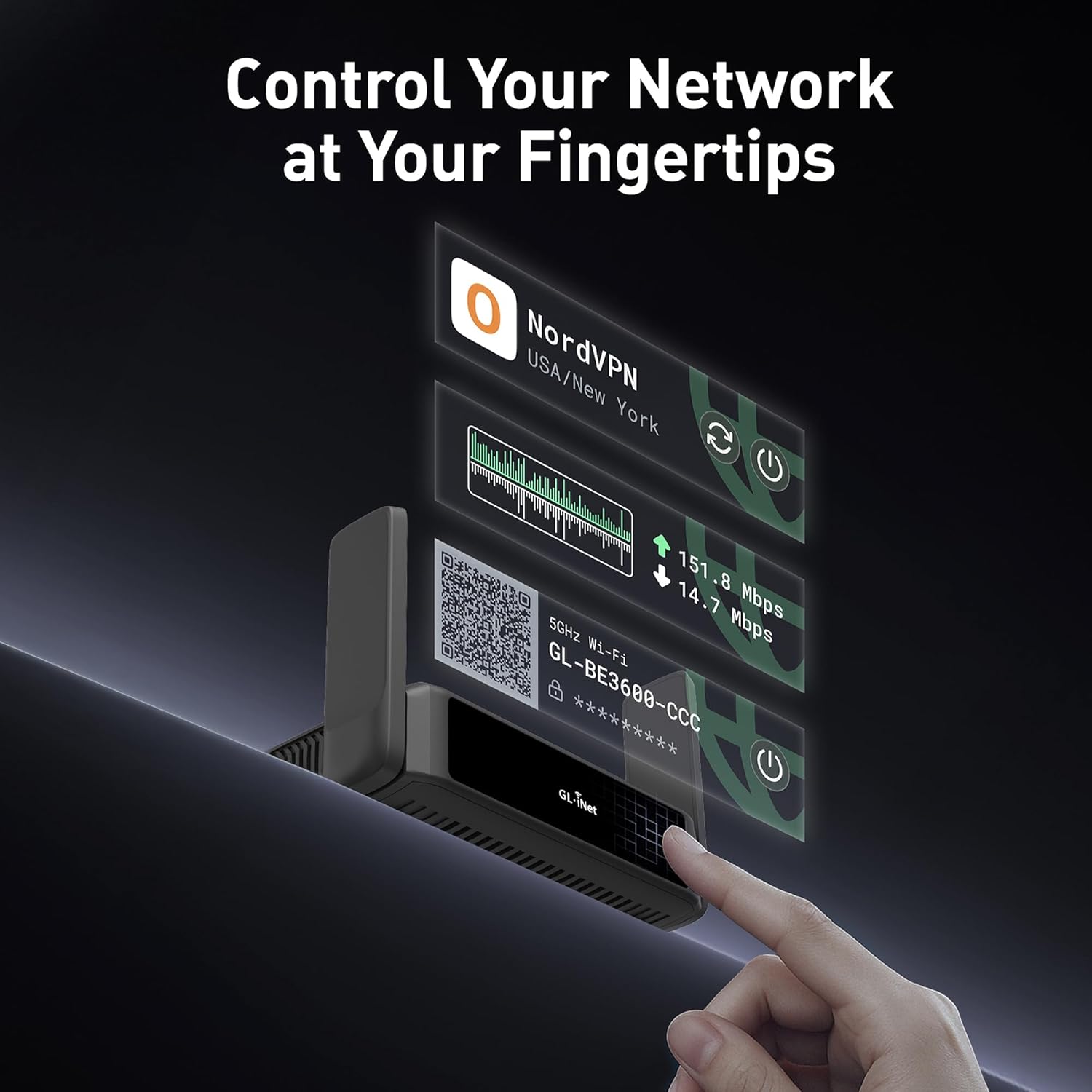 Gl.inet GL-BE3600 (Slate 7) Router Viaggio Wi-Fi 7 - immagine 2