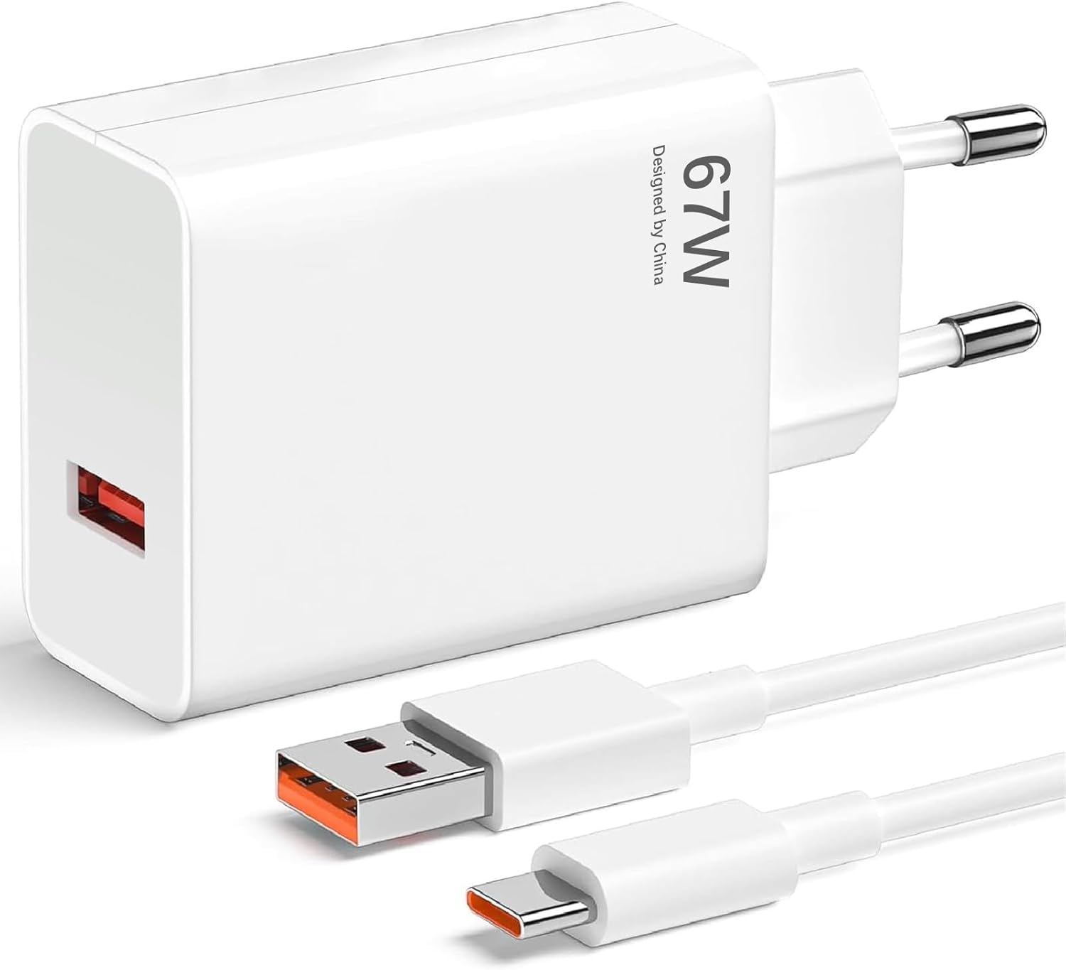 Caricatore Rapido 67W con Cavo USB-C 2m per Xiaomi - immagine 1