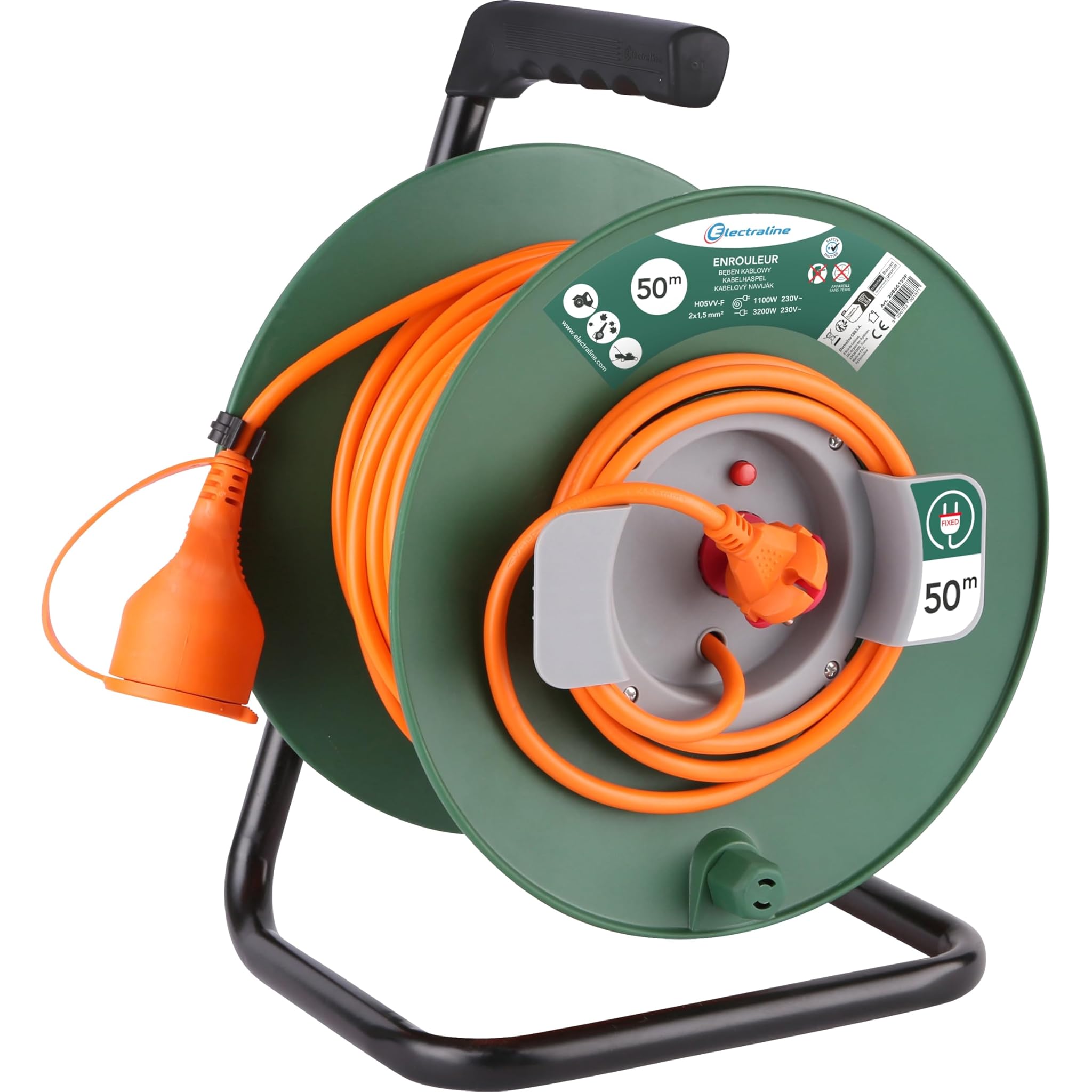 ELECTRALINE 20866139F - Prolunga da giardino con bobina 16A