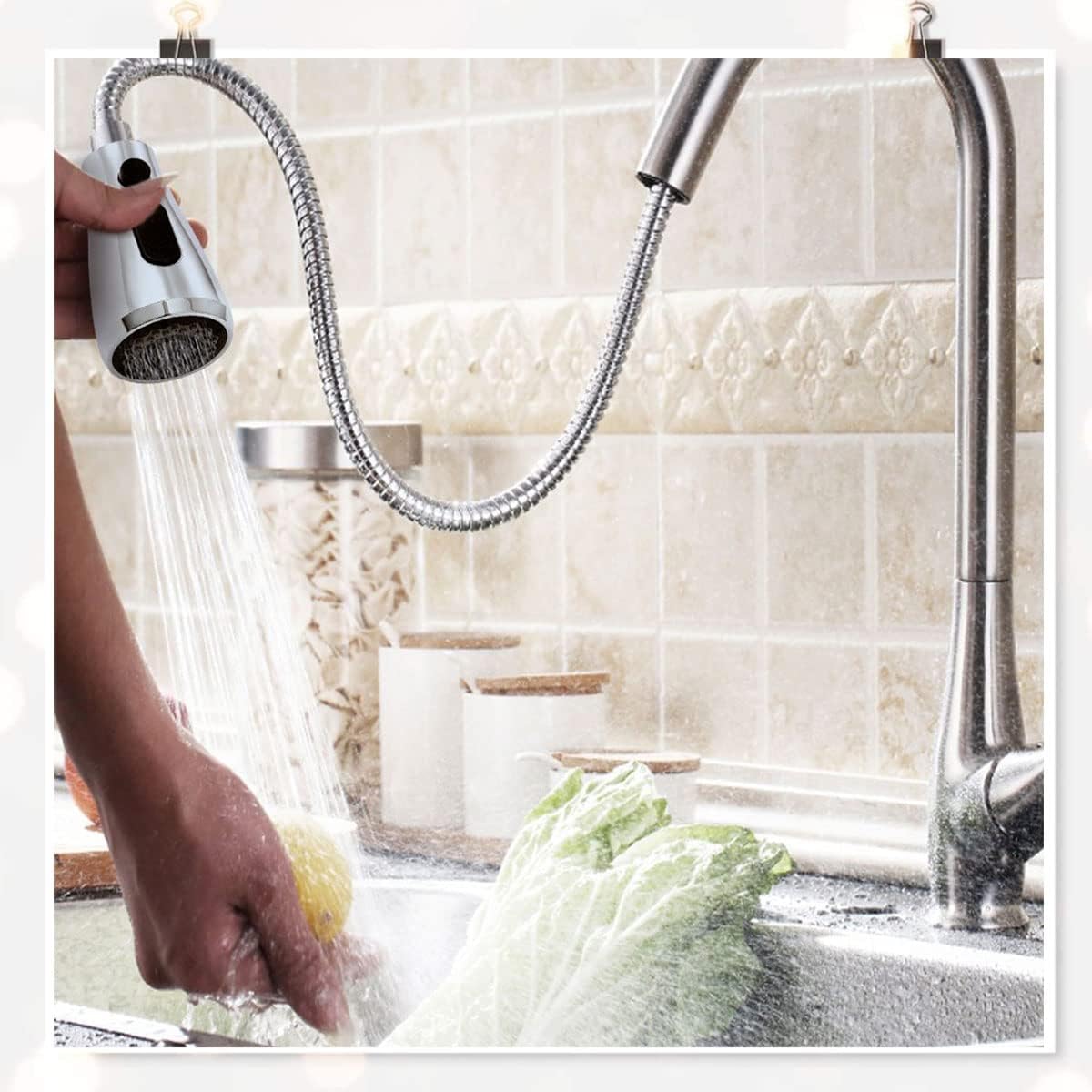 Testa Ricambio Rubinetto Doccetta Cucina Lavello - immagine 6