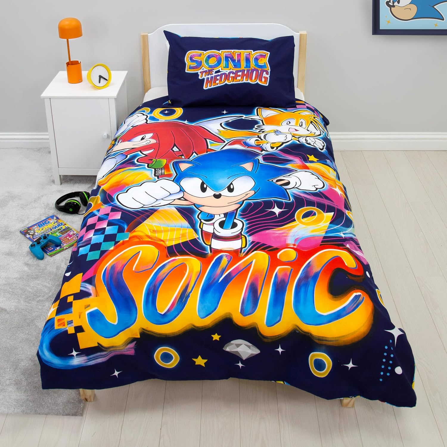 Set Copripiumino Singolo Sonic The Hedgehog Double-Face - immagine 4