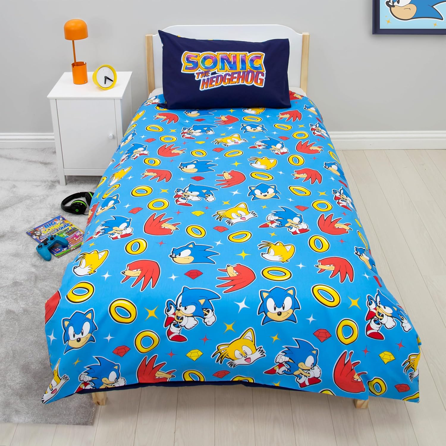 Set Copripiumino Singolo Sonic The Hedgehog Double-Face - immagine 5