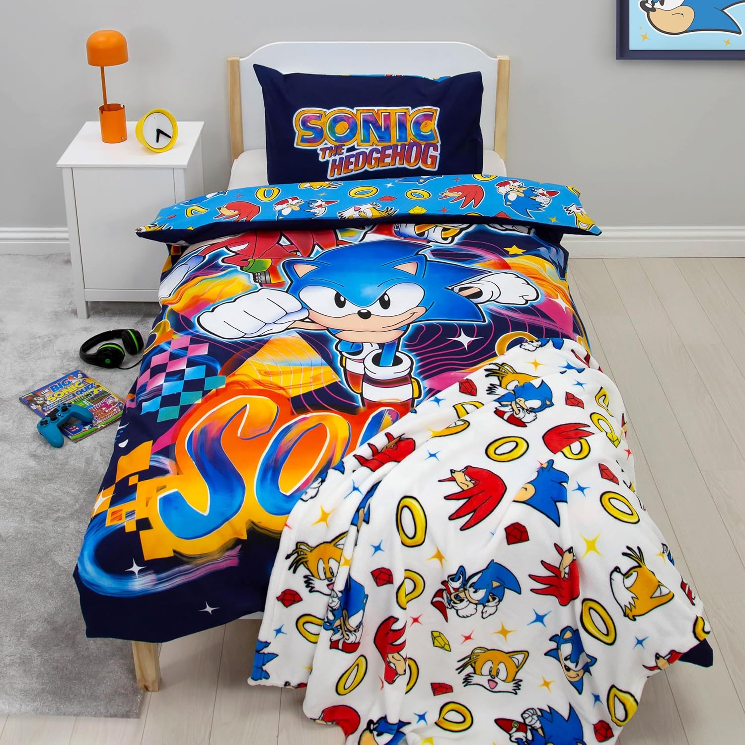 Set Copripiumino Singolo Sonic The Hedgehog Double-Face - immagine 9