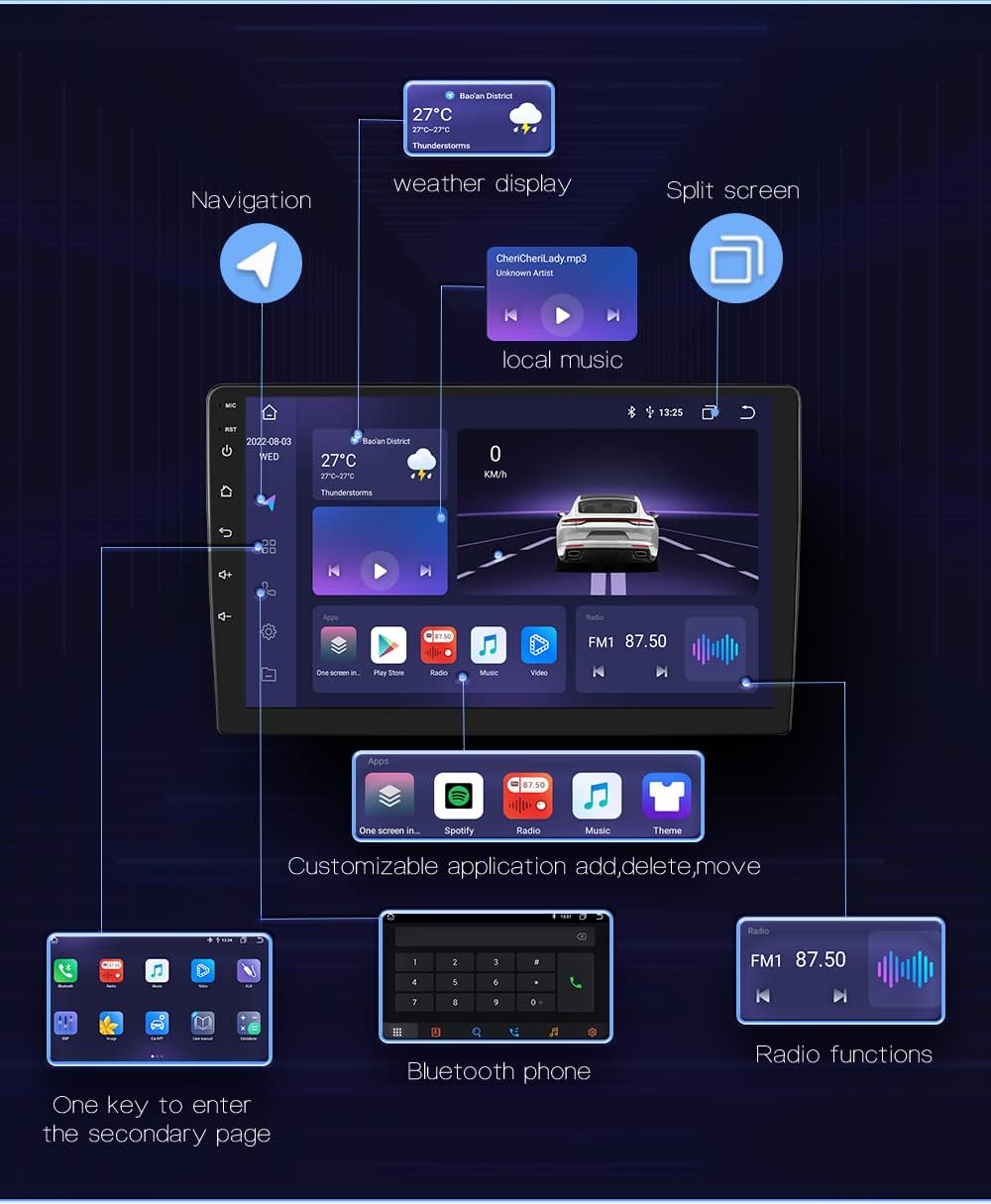 Autoradio Android 13 per Renault Clio 2012-2016 - immagine 5