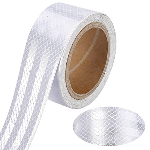 Nastro Riflettente Adesivo 5cm x 10m, Bianco