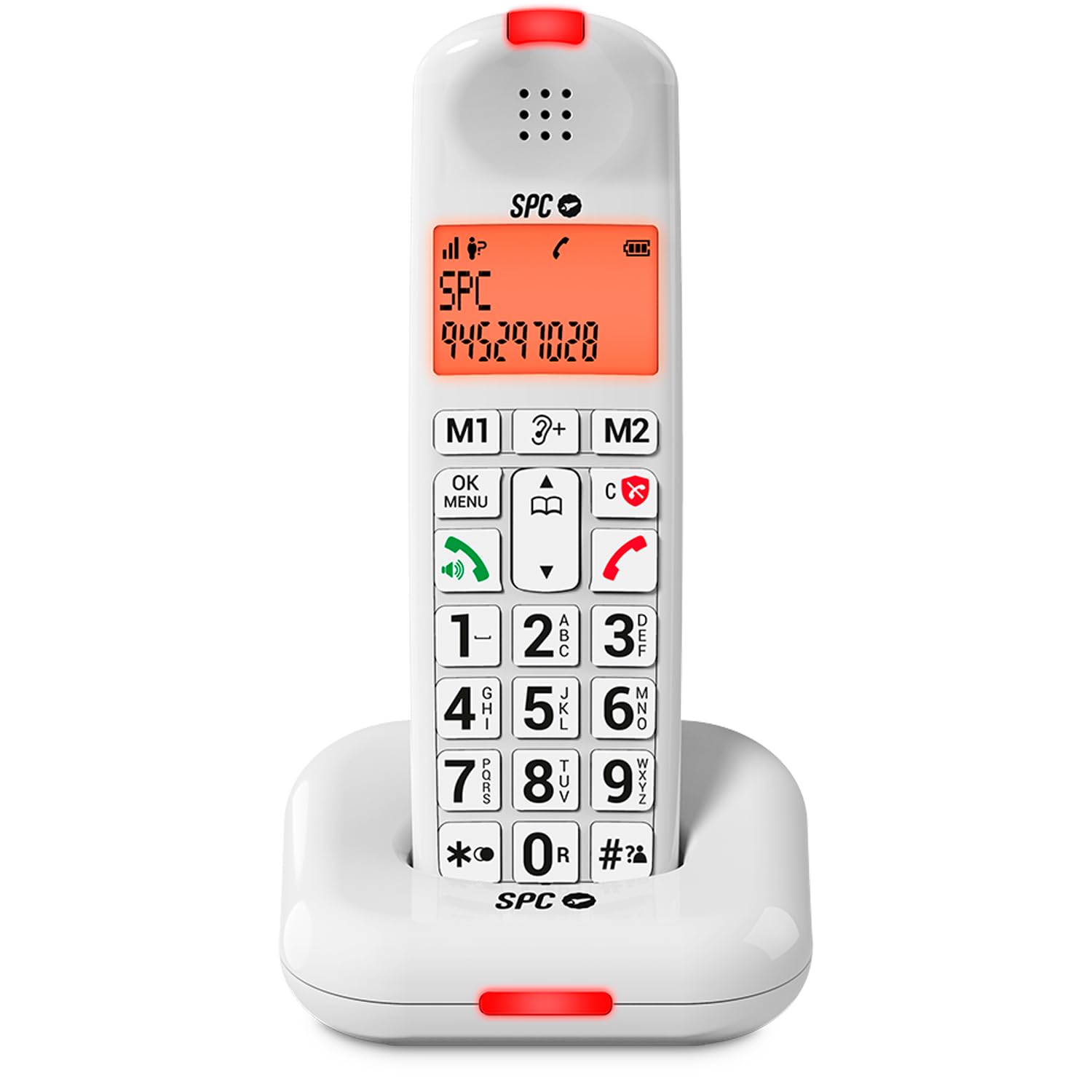 Spc Comfort Kairo - Telefono Cordless Anziani Bianco