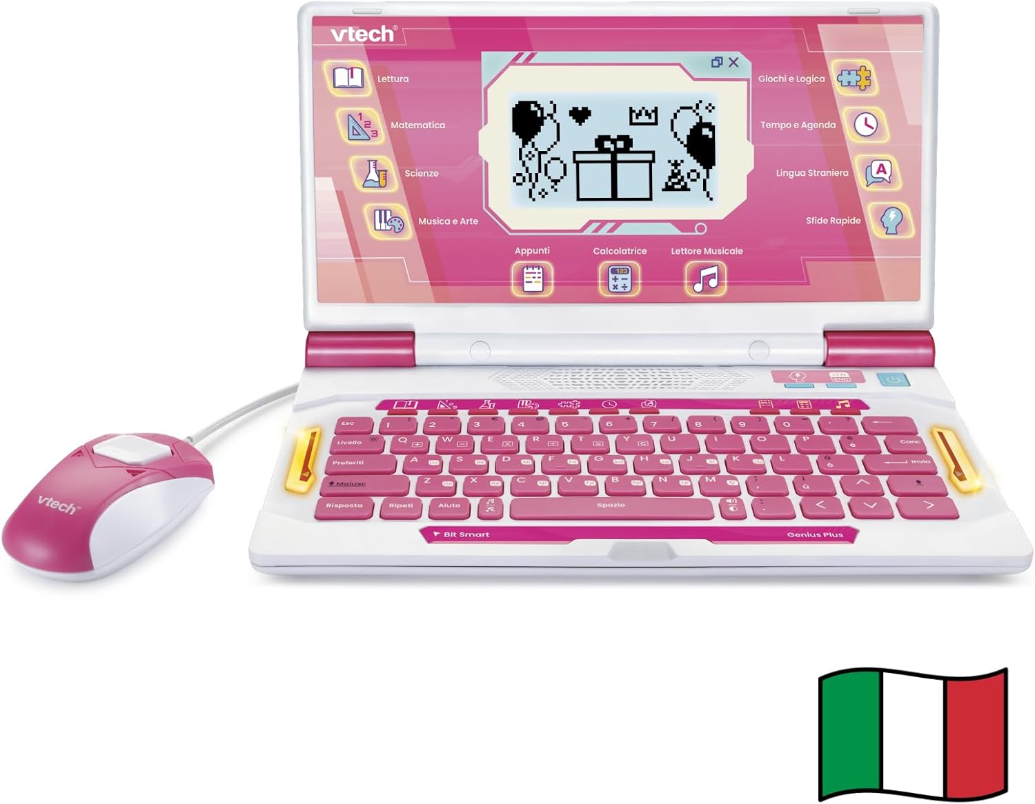 VTech Bit Smart Genius Plus Rosa - Computer Interattivo Bambini - immagine 1