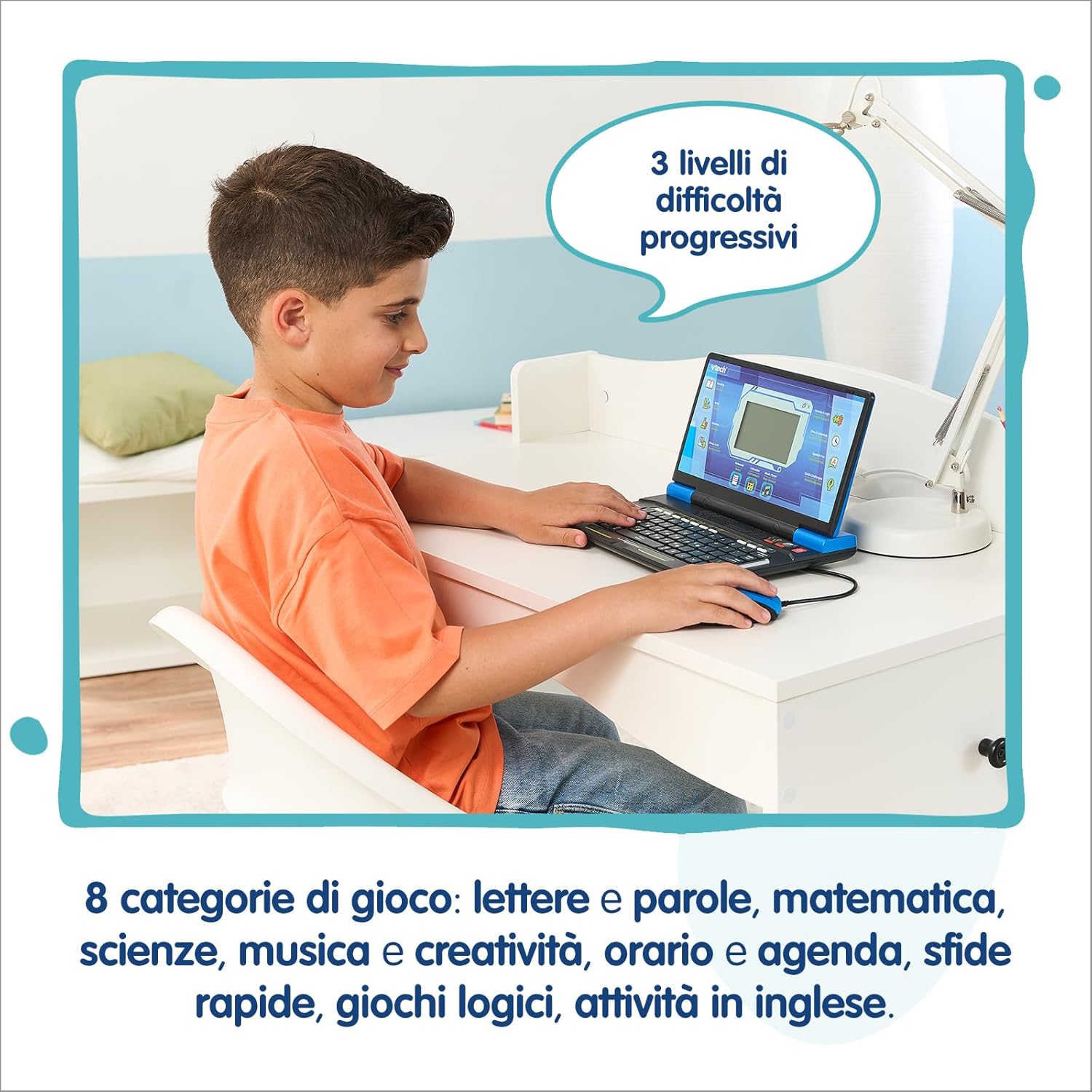 VTech Bit Smart Genius Plus Rosa - Computer Interattivo Bambini - immagine 6