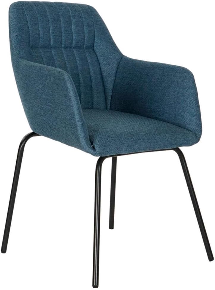 DKD Home Decor Sedia, Metallo, Nero, Estándar - immagine 1