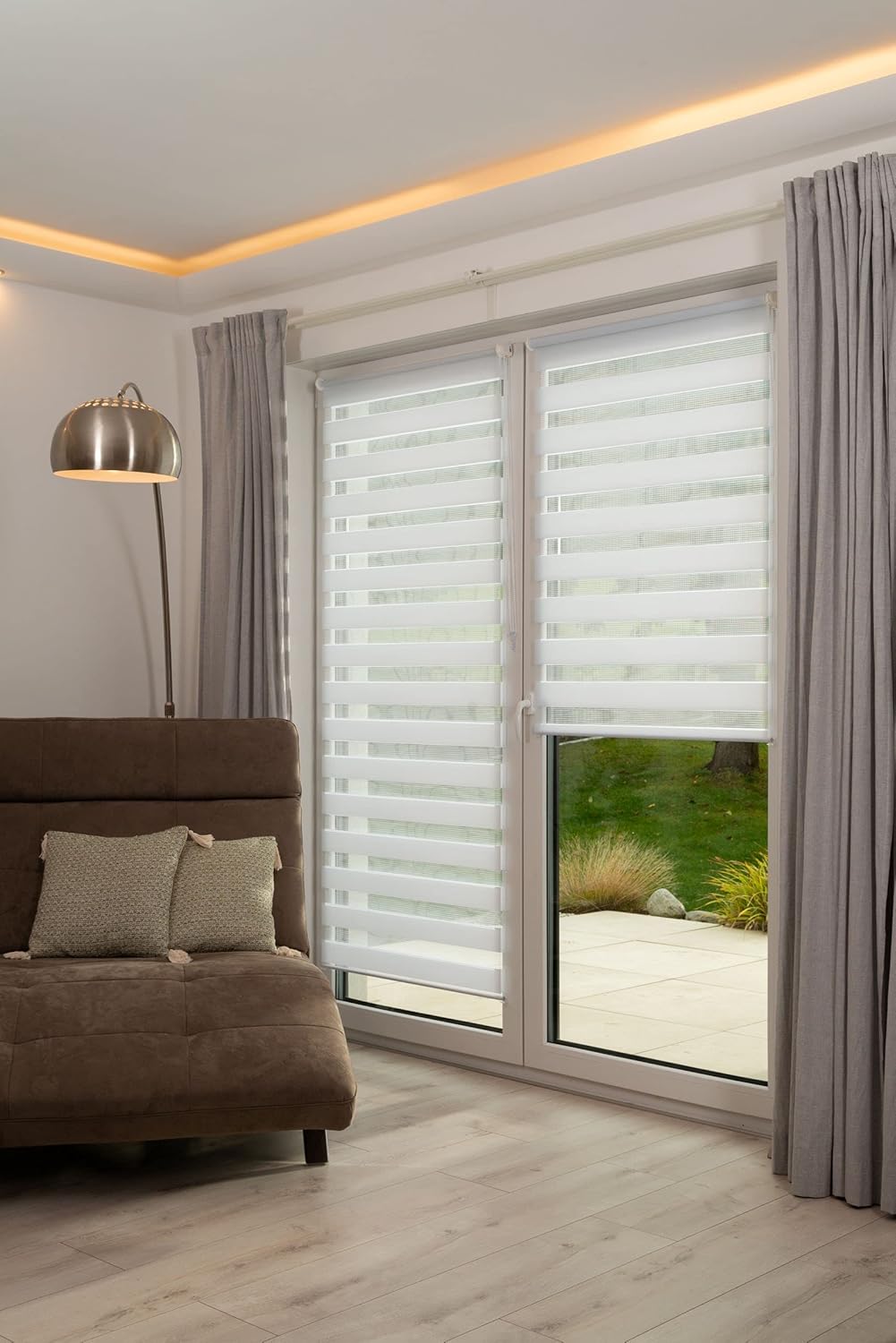 K-home Klemmfix - Tenda a rullo Madrid, Bianco