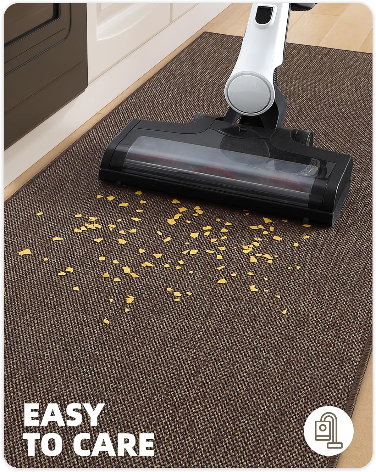 Color&geometry Tappeto Cucina Antiscivolo Lavabile, Marrone - immagine 4