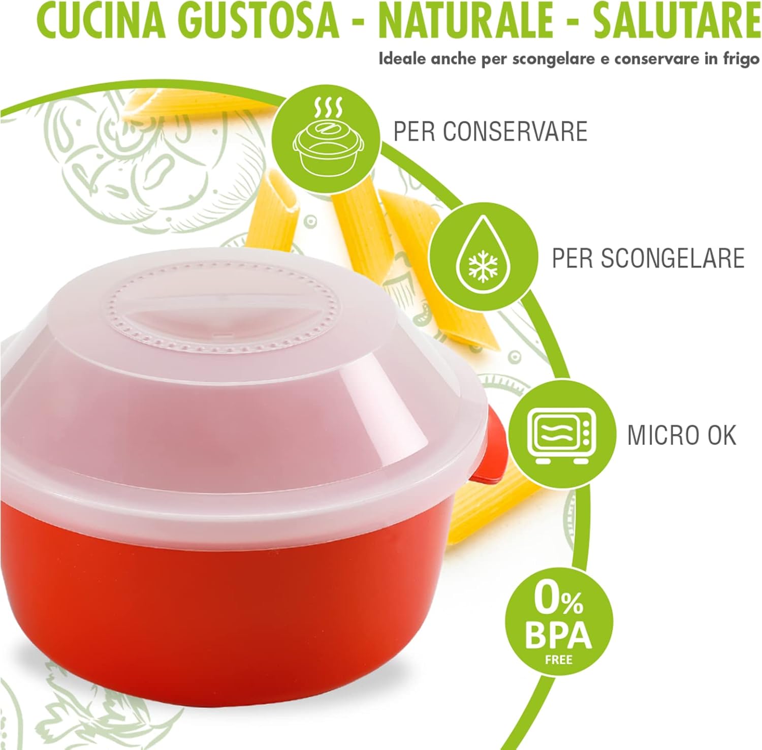 Vaporiera per Microonde - Cuoci Riso e Pasta - immagine 4