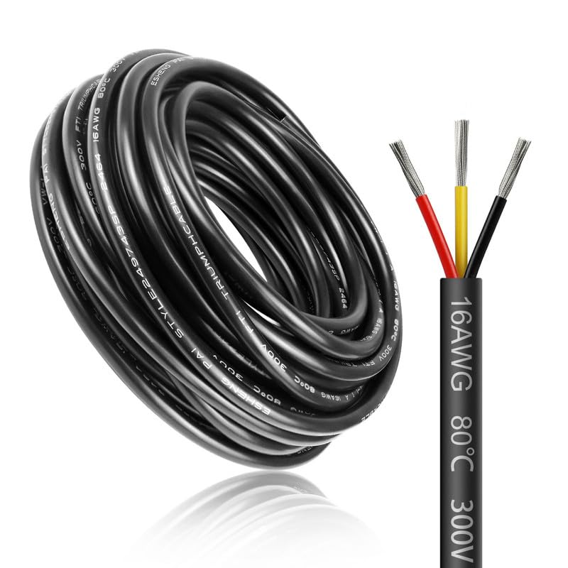 Cavo Elettrico 16 AWG 3 Fili 30 Metri