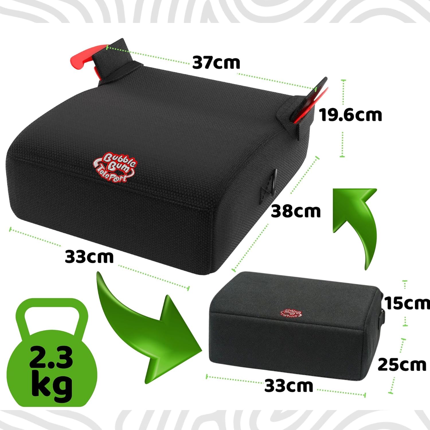 Bubblebum Teleport - Rialzo Auto Telescopico Portatile - immagine 2