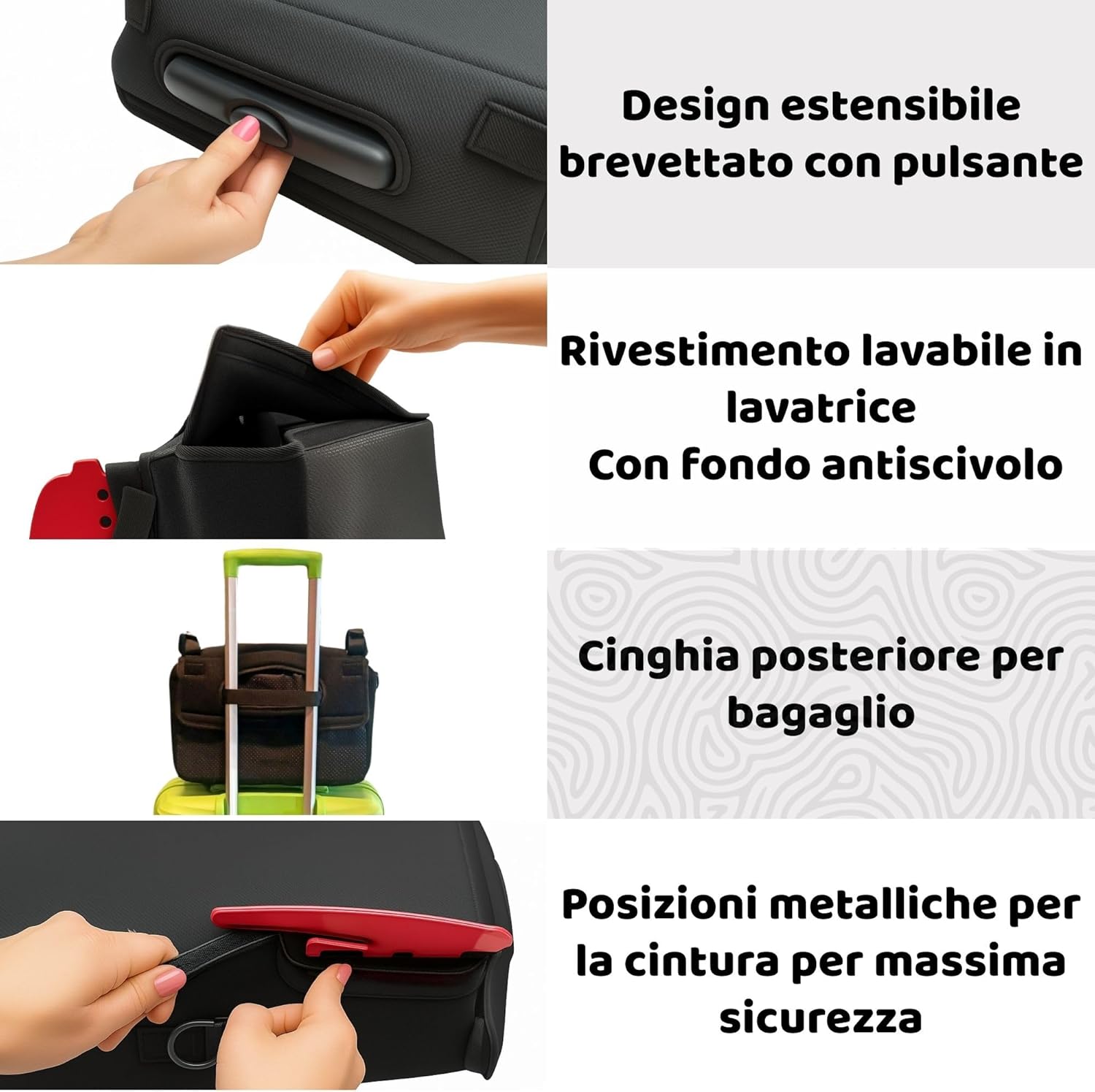 Bubblebum Teleport - Rialzo Auto Telescopico Portatile - immagine 4