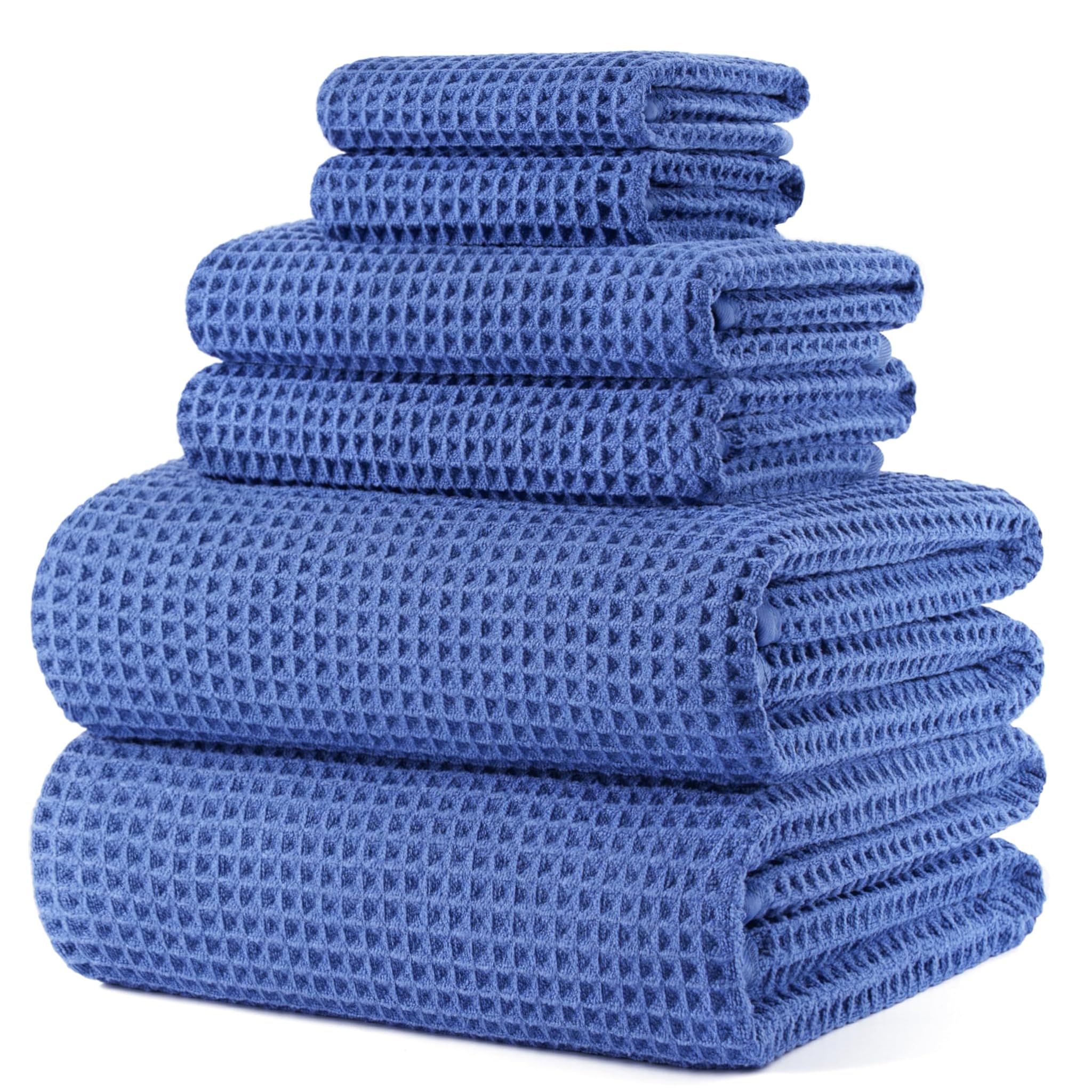 Polyte Telo Bagno in Microfibra 430 gsm, 6 Pezzi