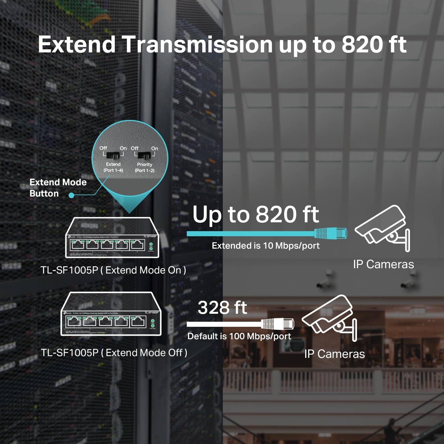 [Vecchio Modello] TP-LINK tl-sf1005p Switch di ufficio 5 porte - immagine 4