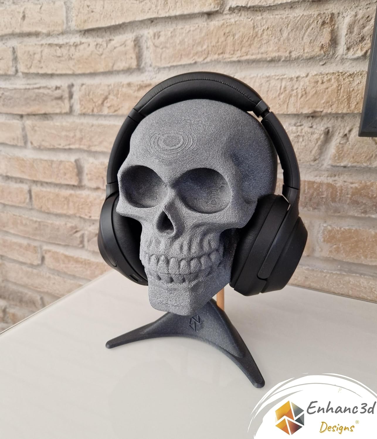 Enhanc3d Designs Supporto Cuffie a Forma di Teschio - immagine 2