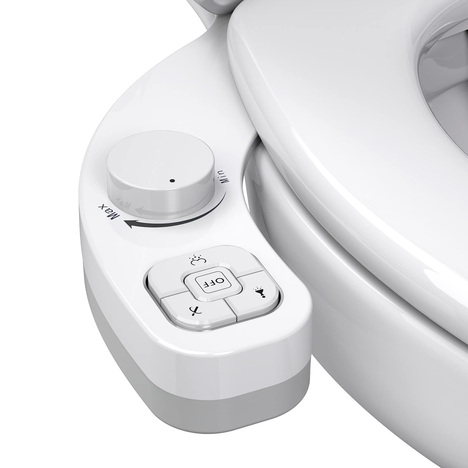 WRISIN Bidet WC Giapponese con Doppio Ugello, Bianco