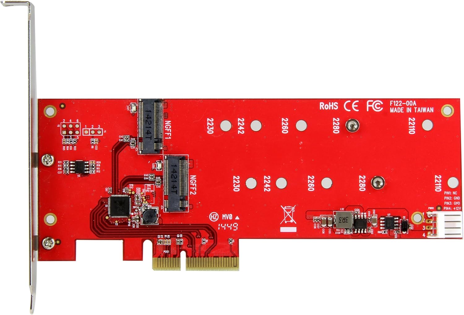 Startech.com Scheda Controller PCI Express 2x M.2 - immagine 2