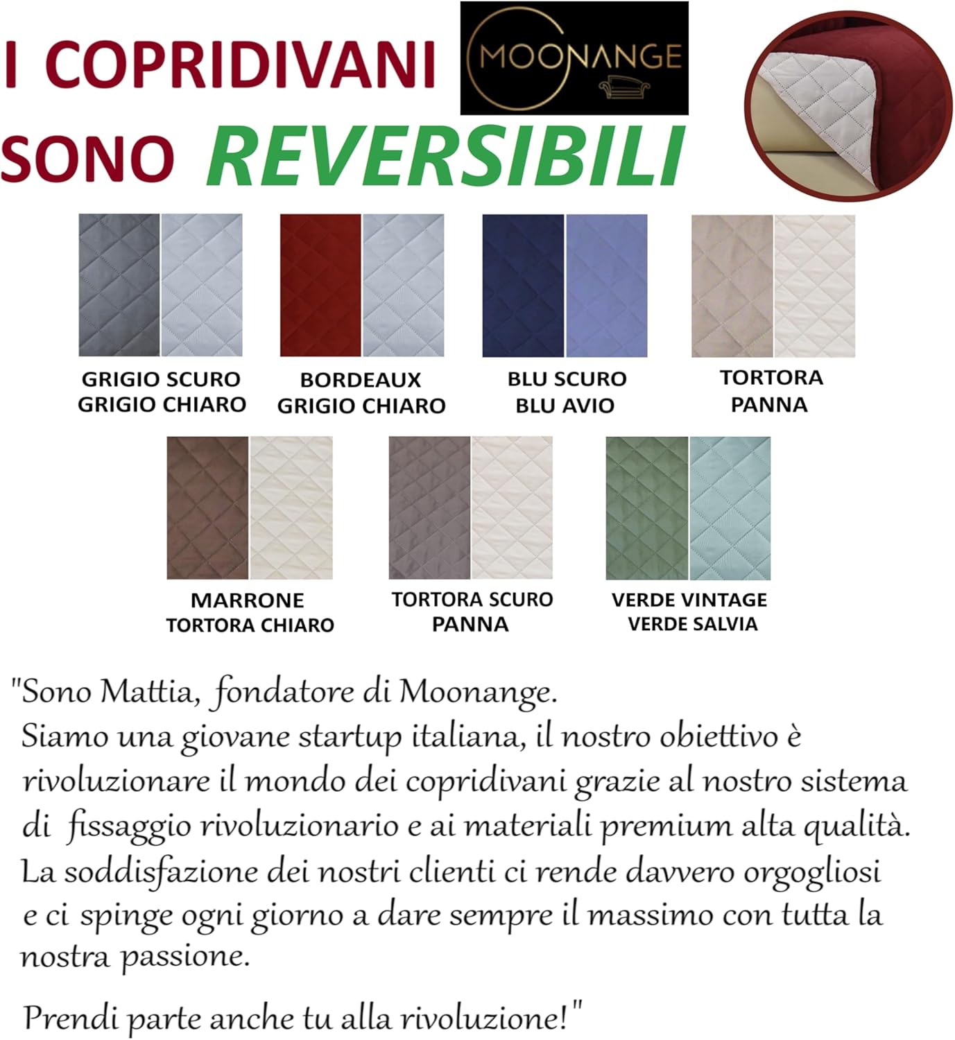 Moonange Copripoltrona 1 Posto con Braccioli Impermeabile - immagine 6