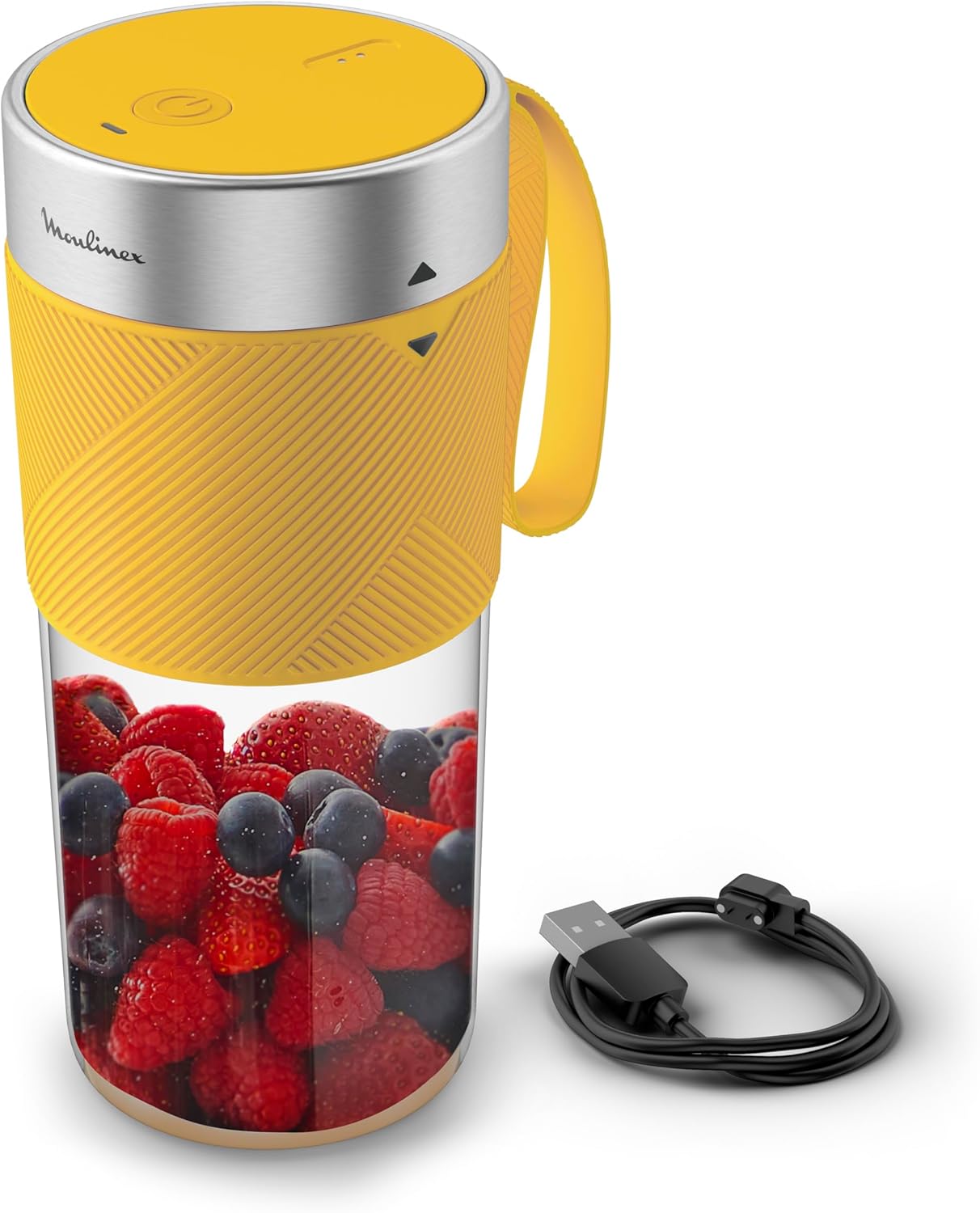 Moulinex Lightmix - Frullatore Portatile 300 ml, Nest Yellow - immagine 1