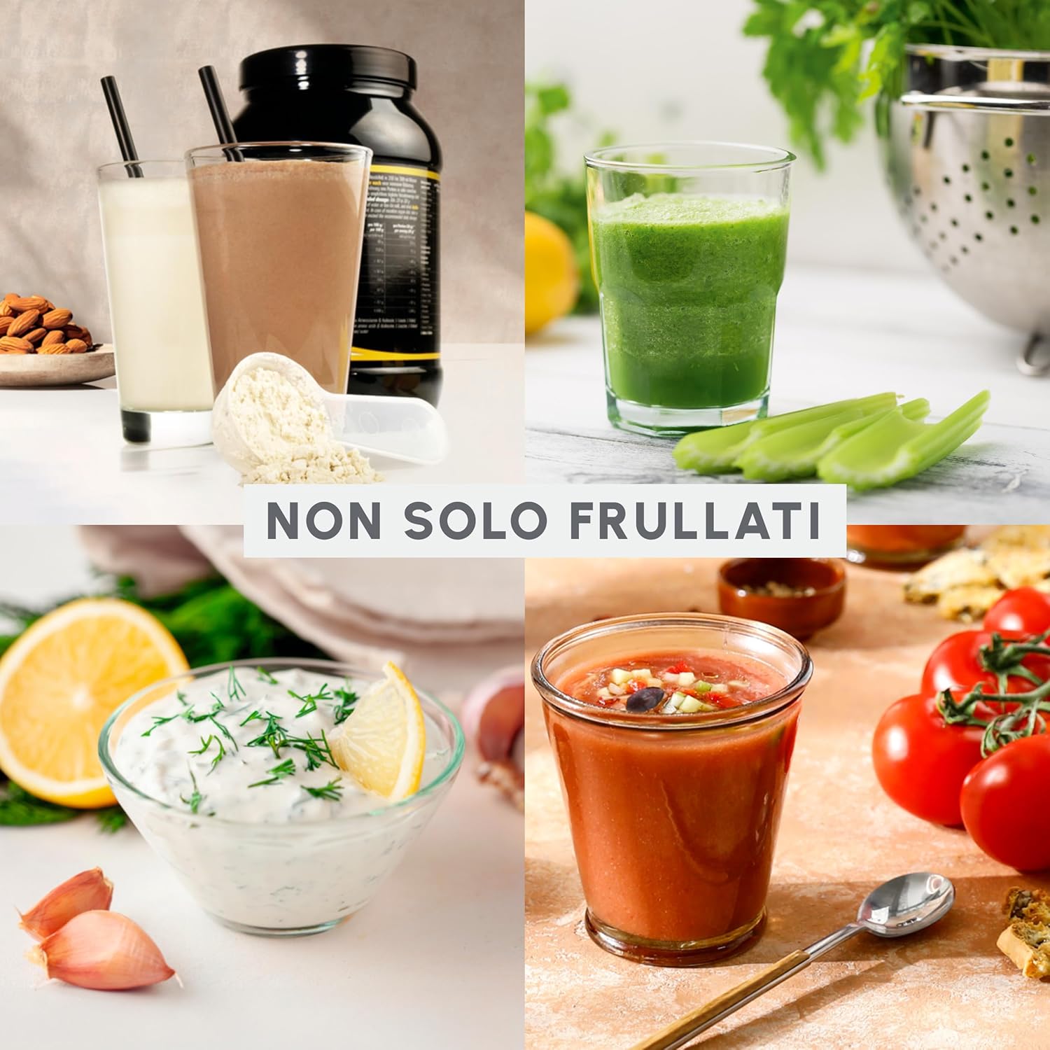 Moulinex Lightmix - Frullatore Portatile 300 ml, Nest Yellow - immagine 3