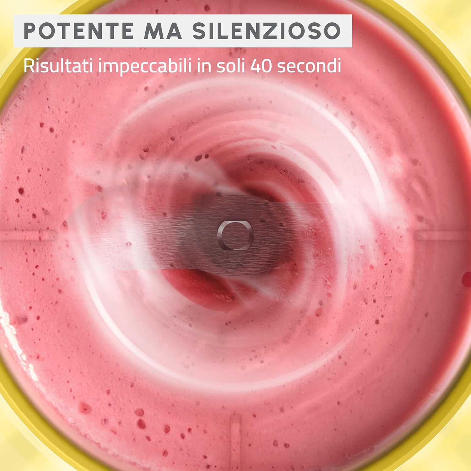 Moulinex Lightmix - Frullatore Portatile 300 ml, Nest Yellow - immagine 4