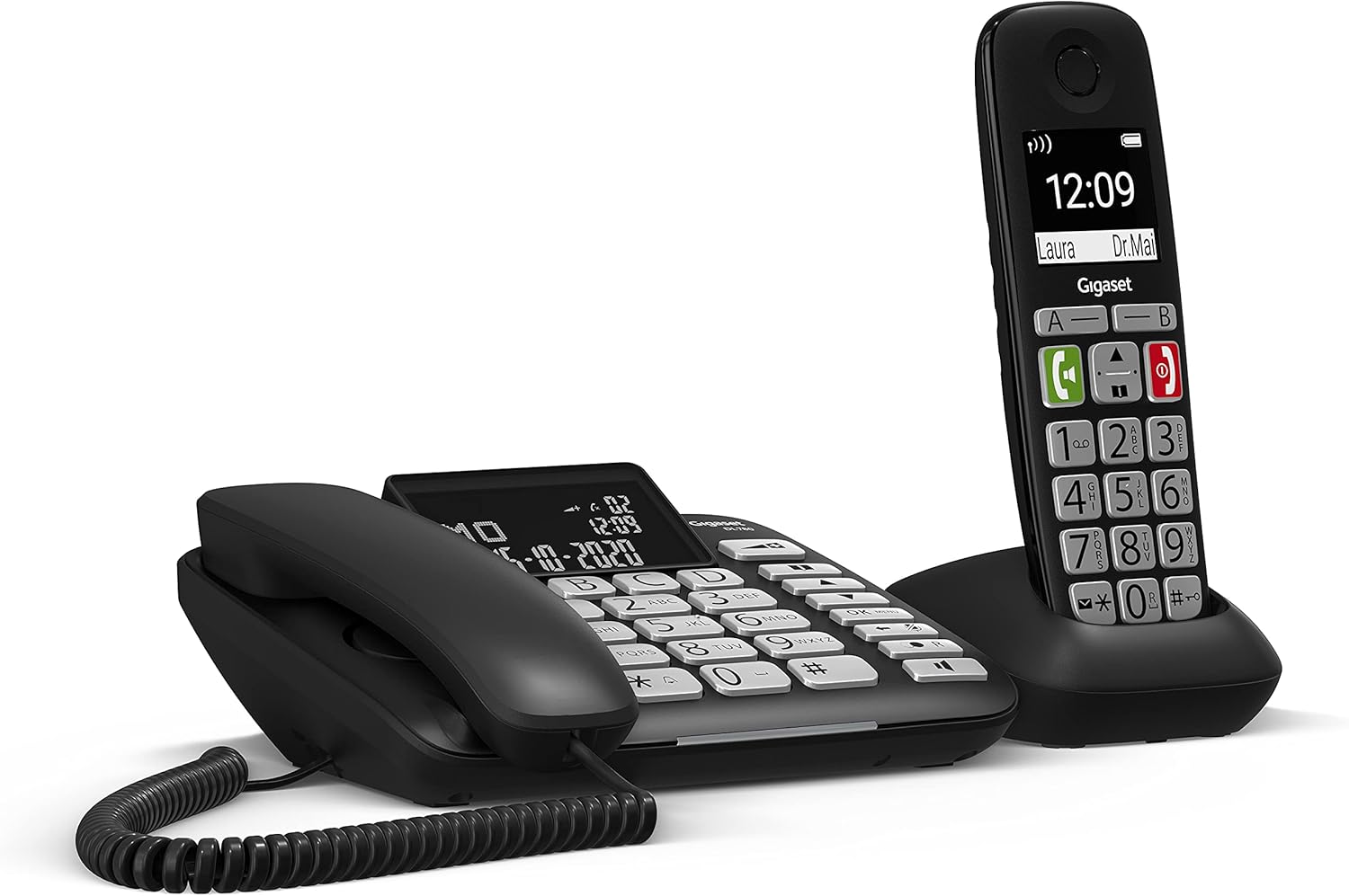 Gigaset DL780 Plus Telefono Fisso + Cornetta Cordless, Nero - immagine 2