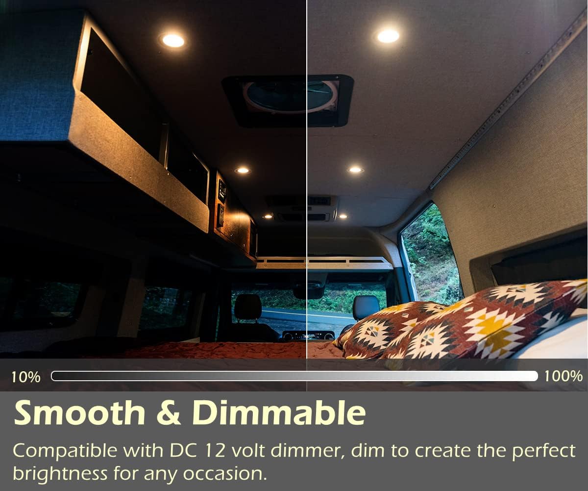 Faretti LED da Incasso 12V Rotondi 6000K (4pz) - immagine 2