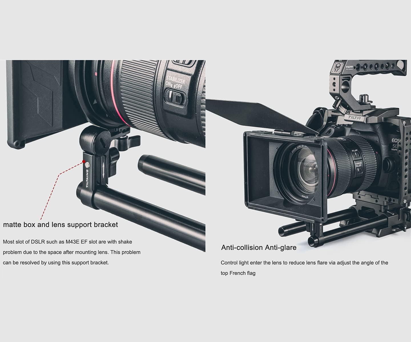 Tilta MB-T15 Tiltaing 4*5.65 Mini Matte Box - immagine 8