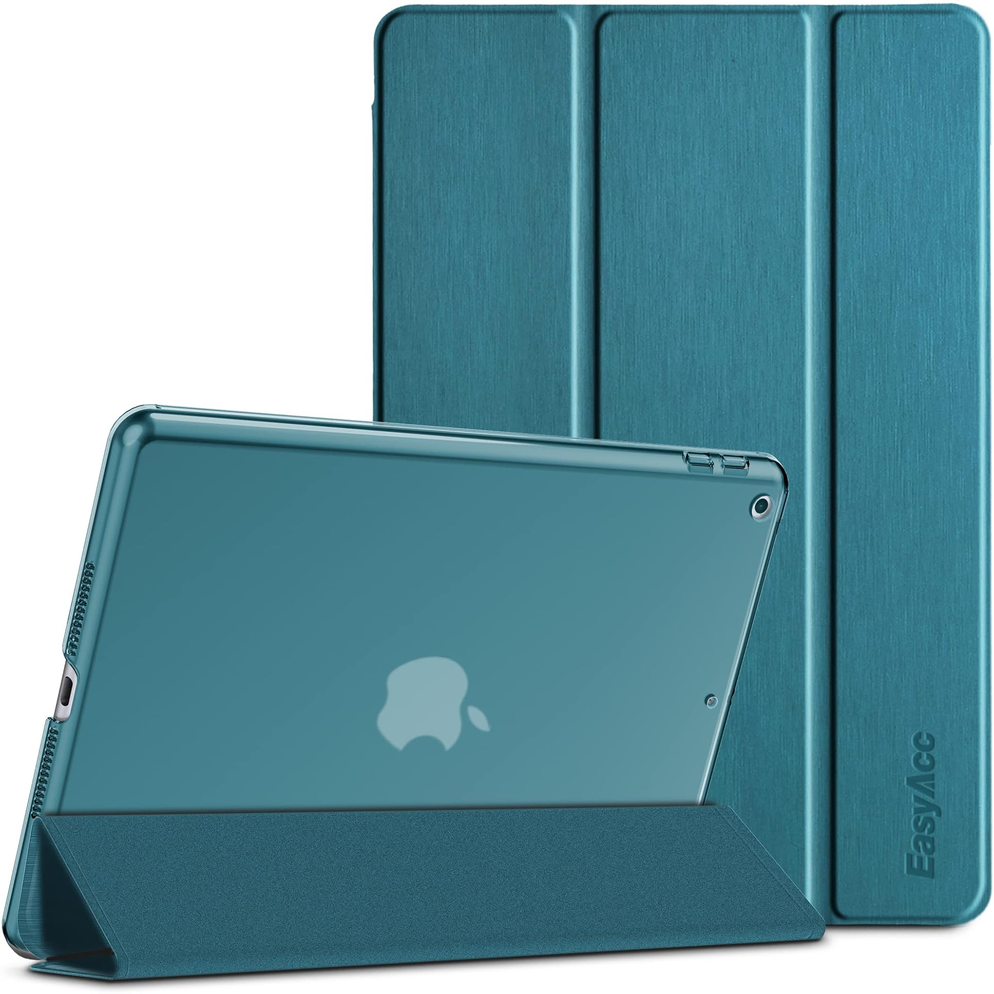Easyacc Custodia per iPad 10.2" (9a/8a/7a Gen), Blu Pavone