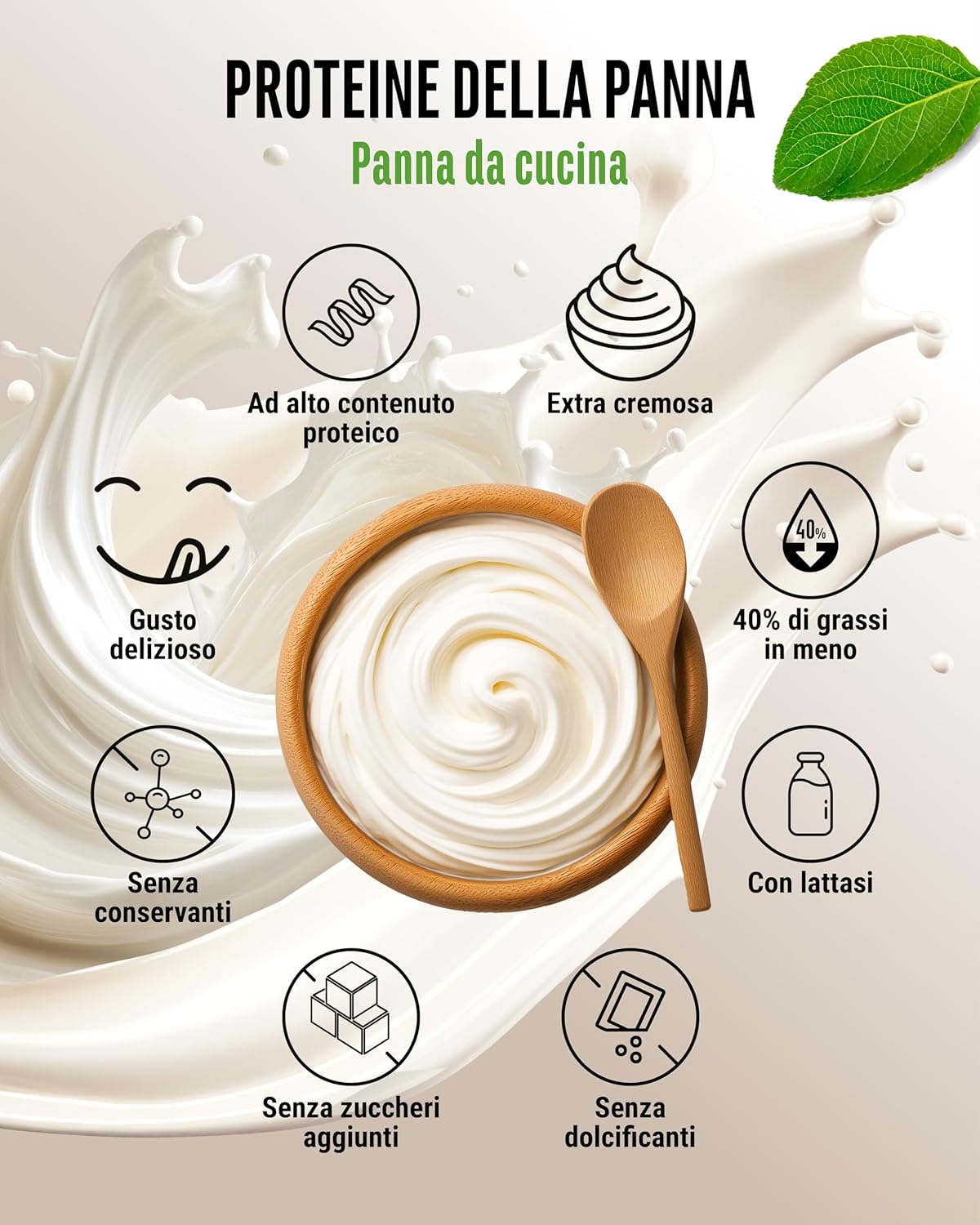 Yummy Panna Protein 1000g - Ingrediente Proteico - immagine 2