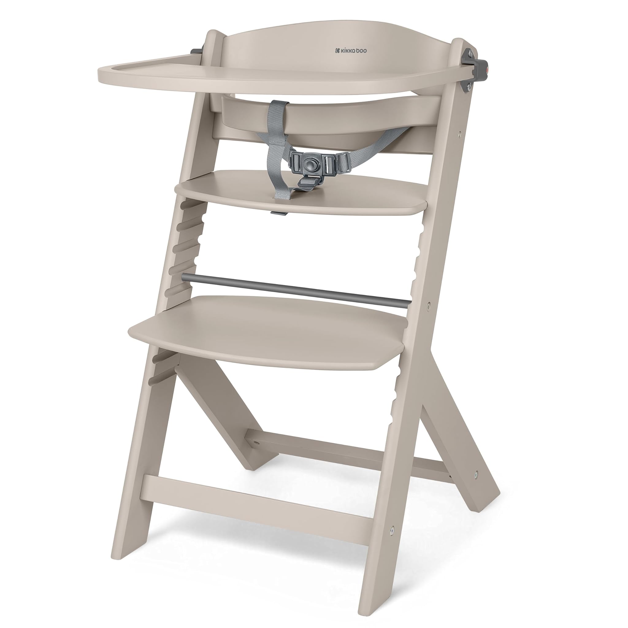 KikkaBoo NORDY Seggiolone Legno per Bebè, Beige Chiaro