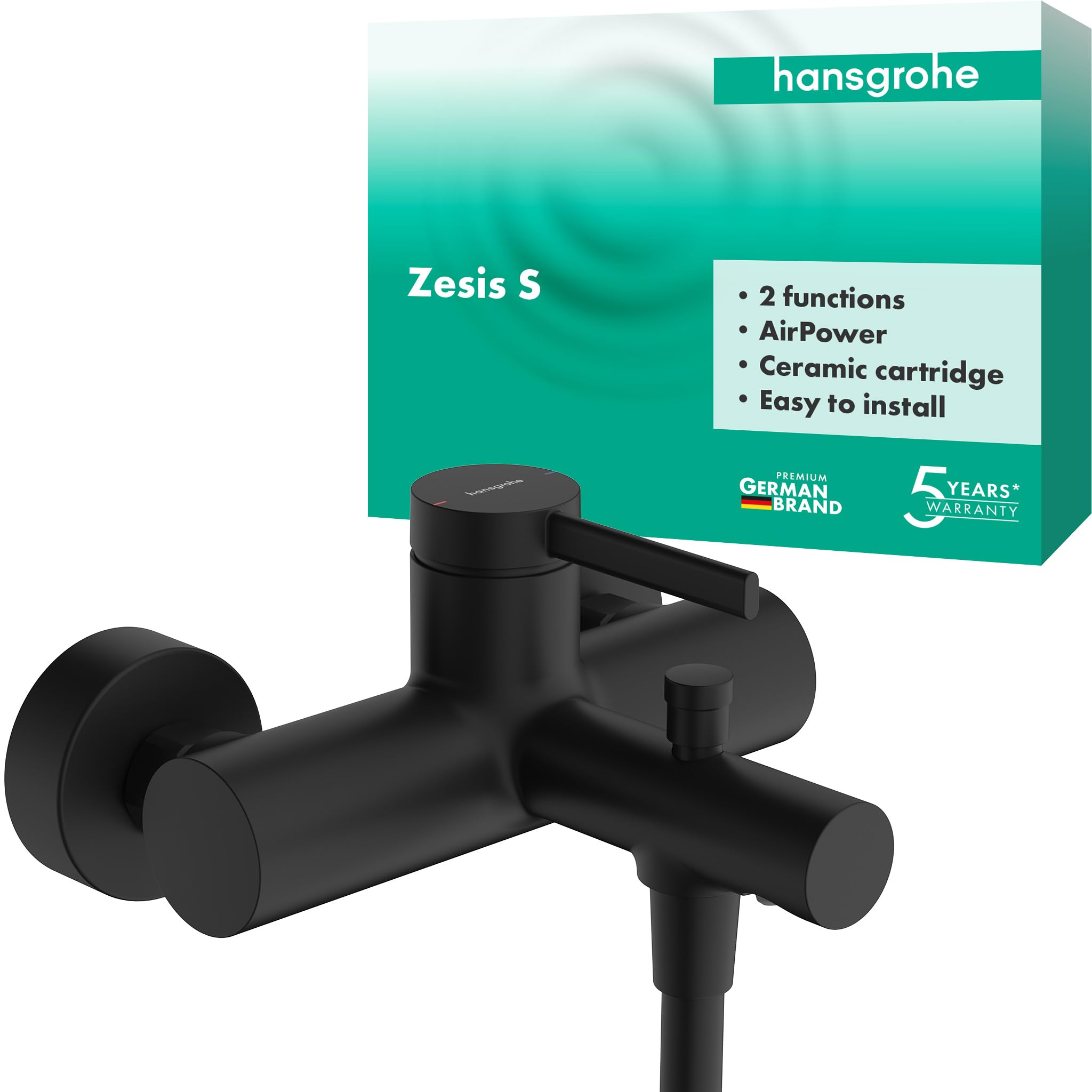 Hansgrohe Zesis S 74420670 - Rubinetto Vasca Nero Opaco