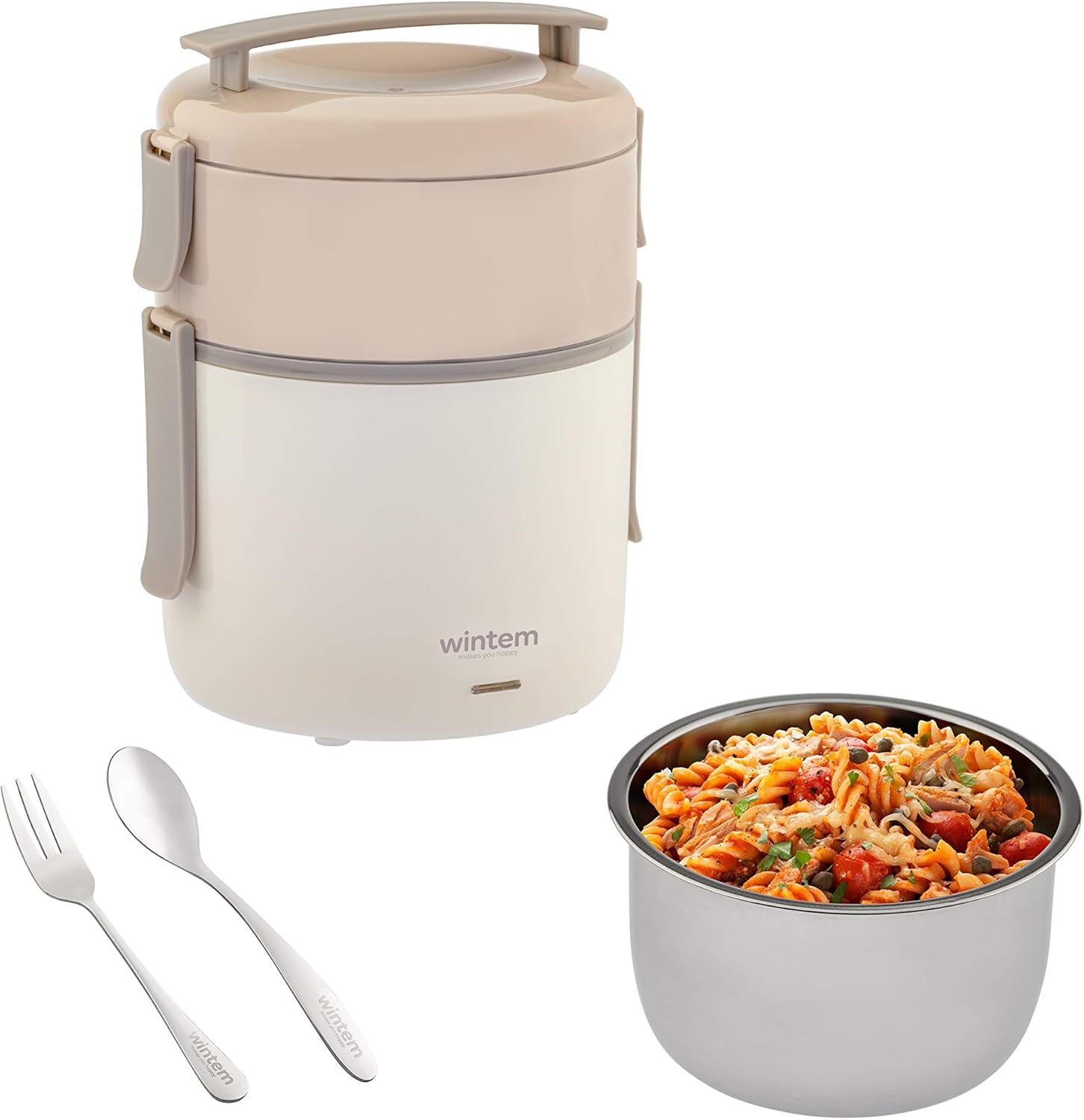 Wintem Lunchy Box Scaldavivande in Acciaio Inox (Casa e Auto) - immagine 1