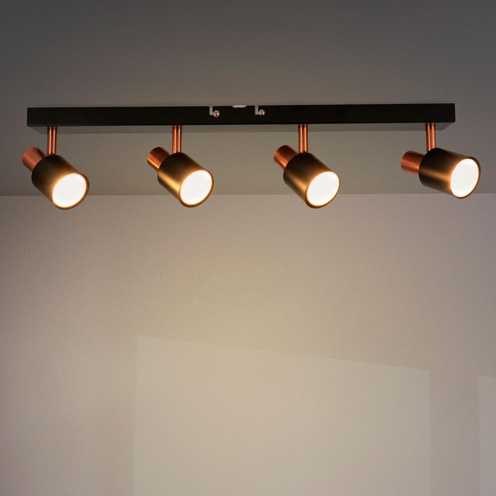 M Ledme - Plafoniera Gold 4 Lampadine GU10