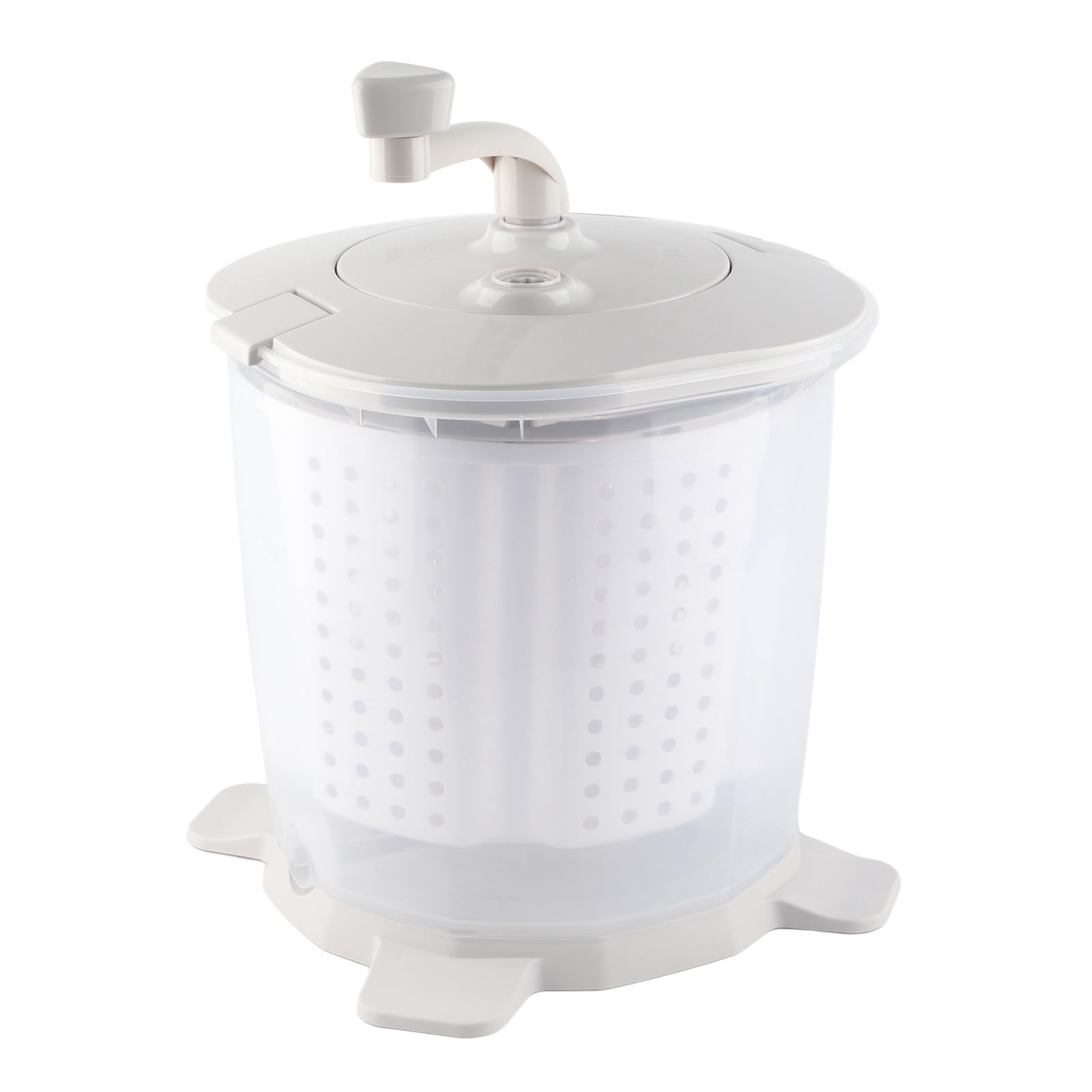 Mini Lavatrice Manuale Portatile, Grigio 15.7x13.0 in