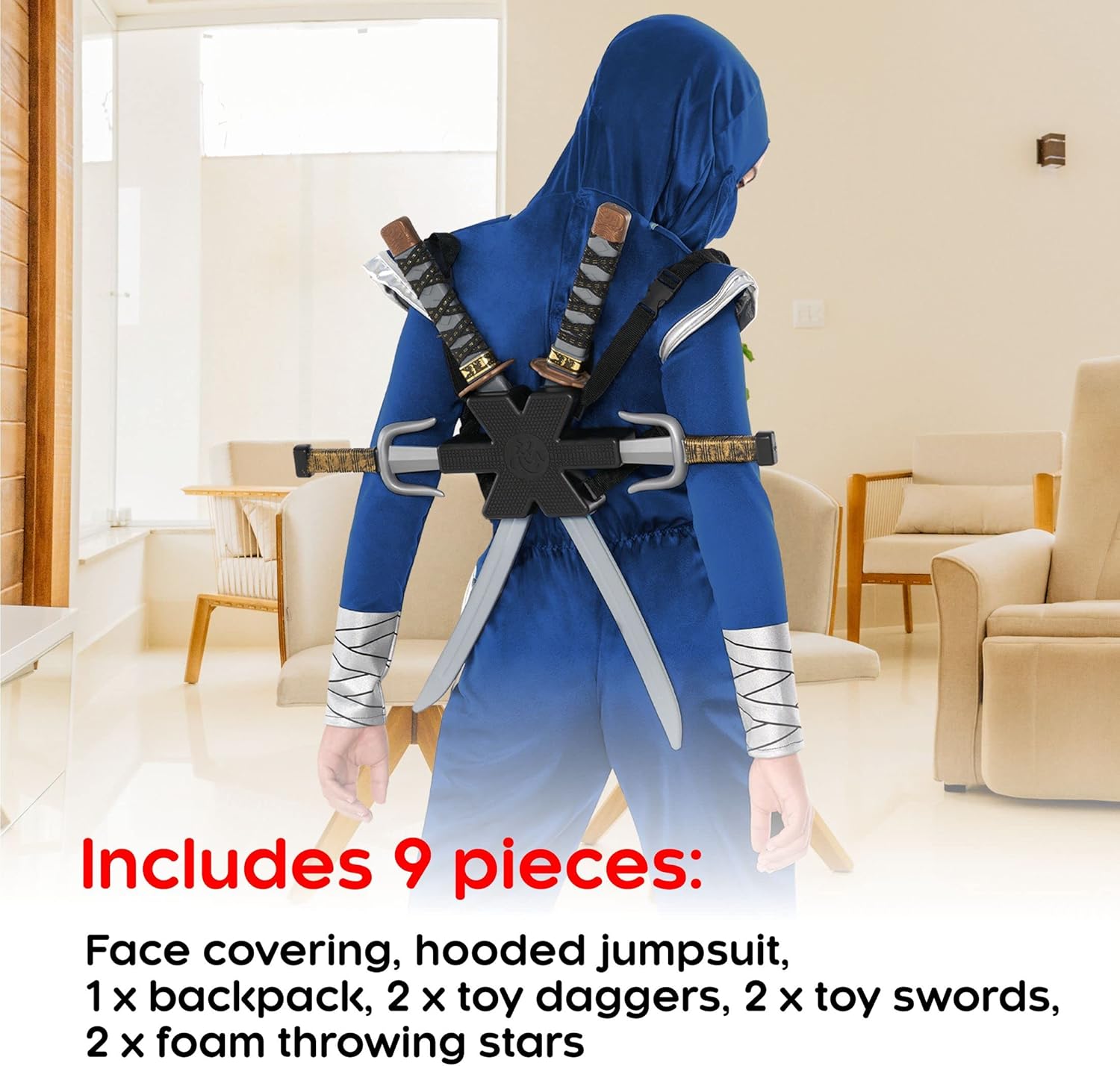 Morph Costume Ninja Bambino per Halloween e Carnevale - immagine 2