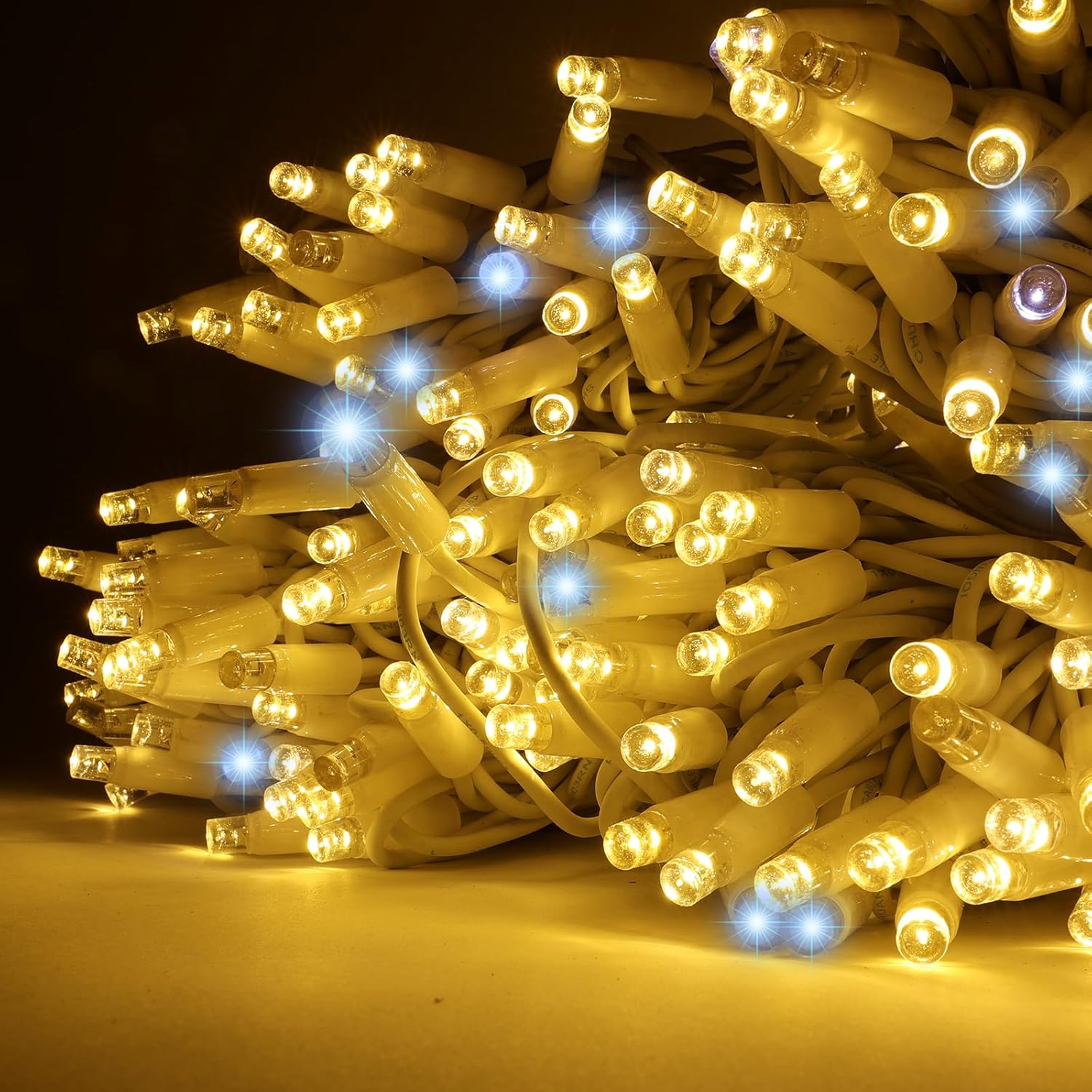 MaxiLed Stringa LED Professionale 8mm, Giallo/Bianco Ghiaccio - immagine 6