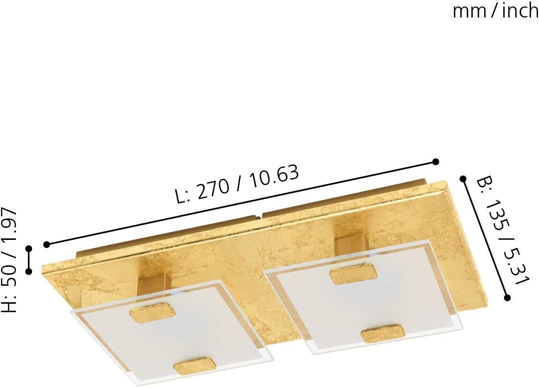 EGLO A 2 luci oro - immagine 2